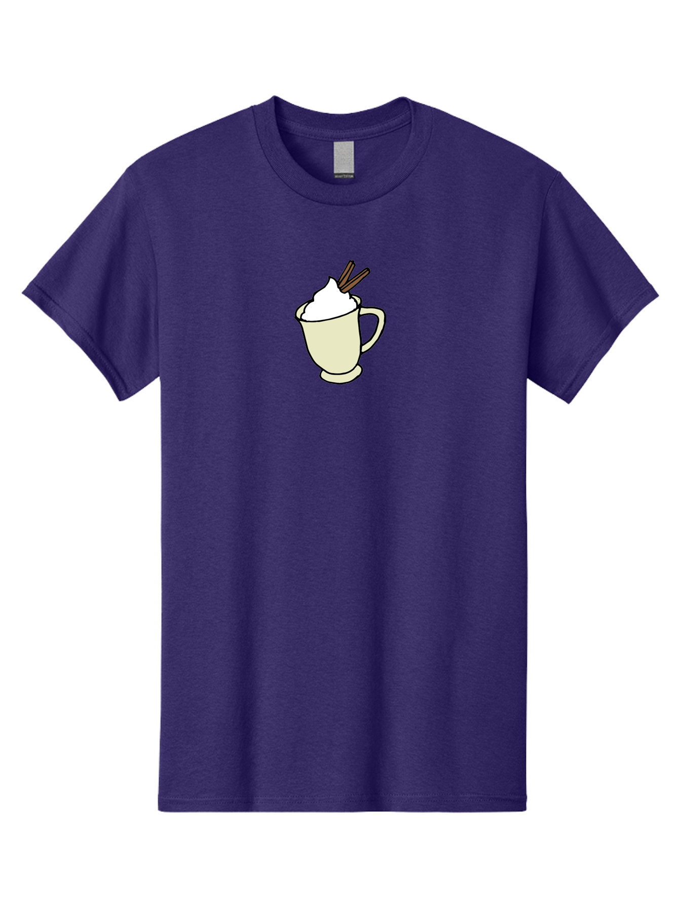 Cinnamon-Cappuccino Men'S Graphic Tee, 100% Cotton, Comfortable Casual Summer Wear, Machine Washable, Hot Chocolate, Whipped Cream, Cinnamon Sticks, Warm Beverage, Coffee Drink, Sweet Treat, Comforting Drink, Creamy Texture -  Aaa833 21