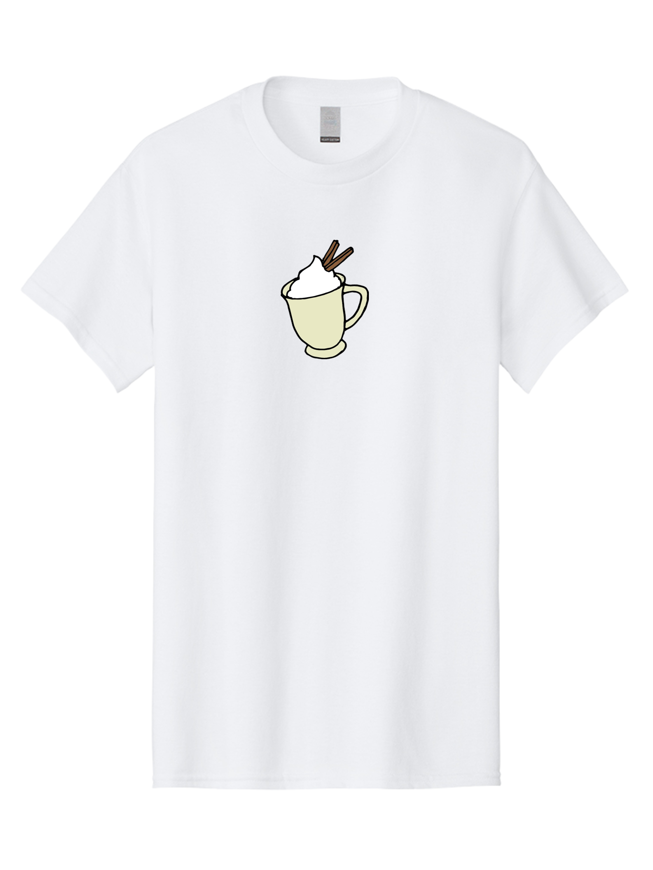 Cinnamon-Cappuccino Men'S Graphic Tee, 100% Cotton, Comfortable Casual Summer Wear, Machine Washable, Hot Chocolate, Whipped Cream, Cinnamon Sticks, Warm Beverage, Coffee Drink, Sweet Treat, Comforting Drink, Creamy Texture -  Aaa833 29