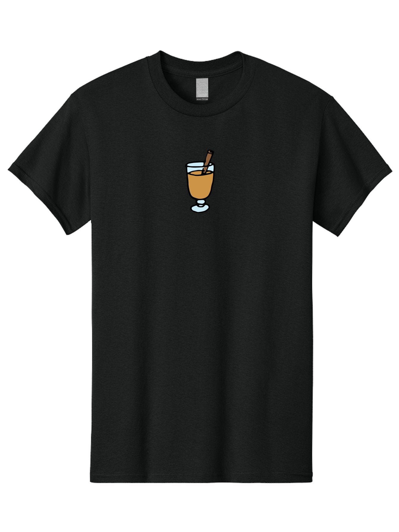 Cinnamon-Cocktail Men'S Graphic Tee, 100% Cotton, Comfortable Casual Summer Wear, Machine Washable, Glass Of Warm Drink, Cinnamon Stick, Autumn Beverage, Cozy Atmosphere, Comforting Drink, Spicy Flavor, Festive Treat, Hot Cider, -  Aaa834 7