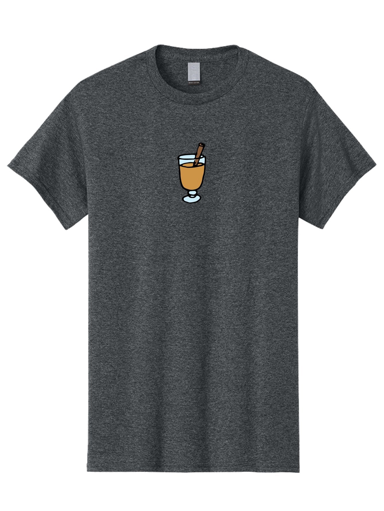 Cinnamon-Cocktail Men'S Graphic Tee, 100% Cotton, Comfortable Casual Summer Wear, Machine Washable, Glass Of Warm Drink, Cinnamon Stick, Autumn Beverage, Cozy Atmosphere, Comforting Drink, Spicy Flavor, Festive Treat, Hot Cider, -  Aaa834 4
