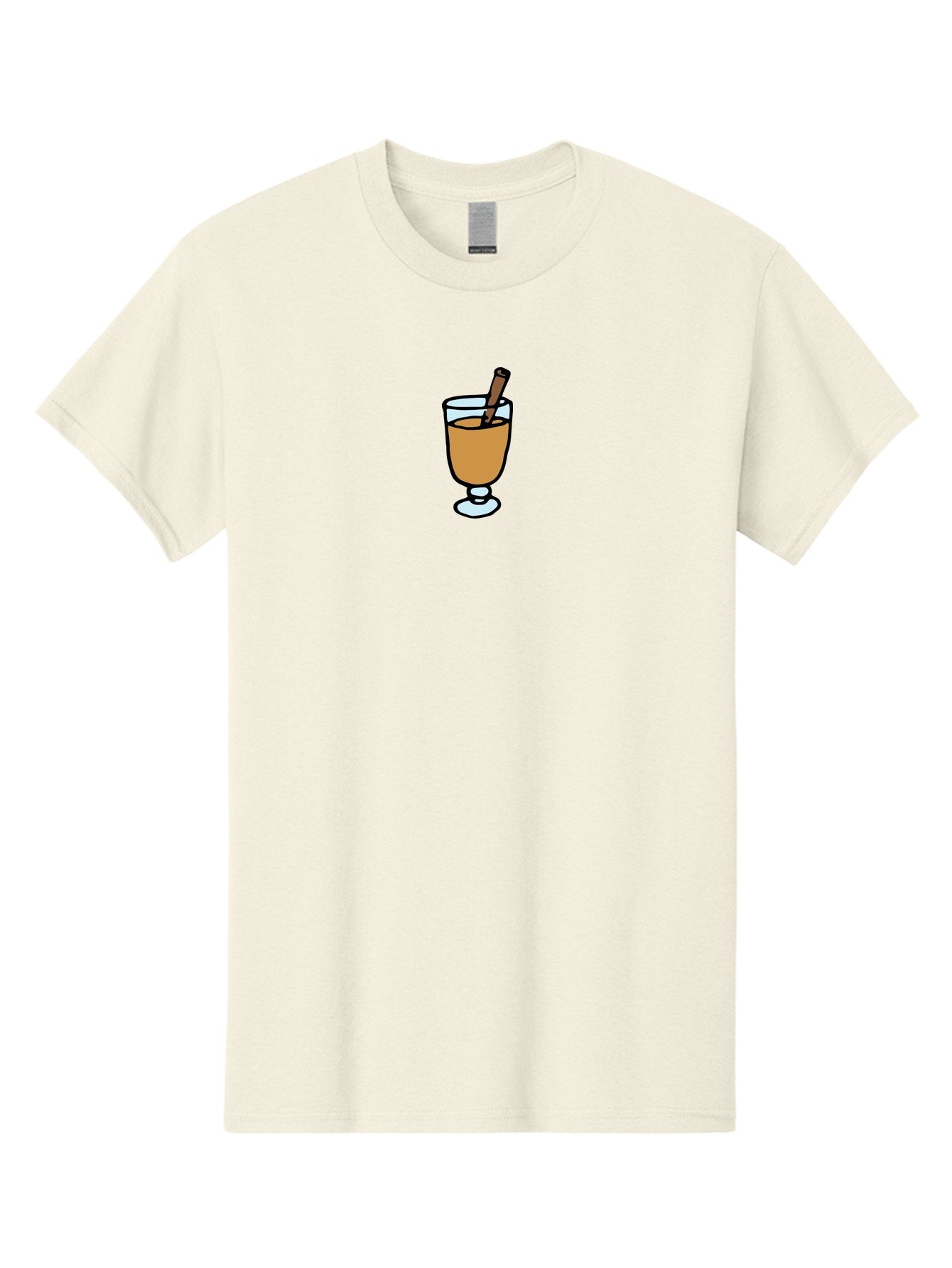 Cinnamon-Cocktail Men'S Graphic Tee, 100% Cotton, Comfortable Casual Summer Wear, Machine Washable, Glass Of Warm Drink, Cinnamon Stick, Autumn Beverage, Cozy Atmosphere, Comforting Drink, Spicy Flavor, Festive Treat, Hot Cider, -  Aaa834 12
