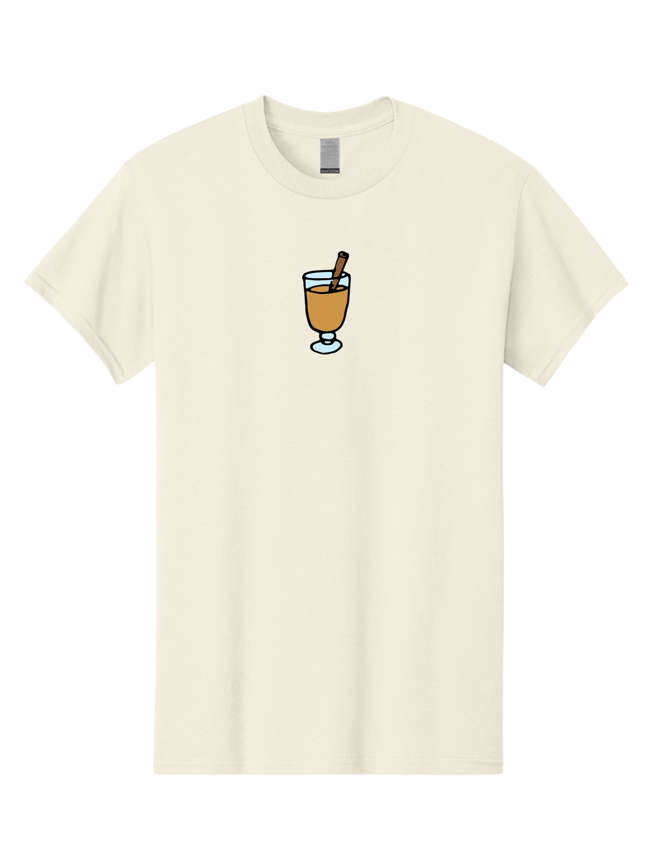 Cinnamon-Cocktail Men'S Graphic Tee, 100% Cotton, Comfortable Casual Summer Wear, Machine Washable, Glass Of Warm Drink, Cinnamon Stick, Autumn Beverage, Cozy Atmosphere, Comforting Drink, Spicy Flavor, Festive Treat, Hot Cider, -  Aaa834 17