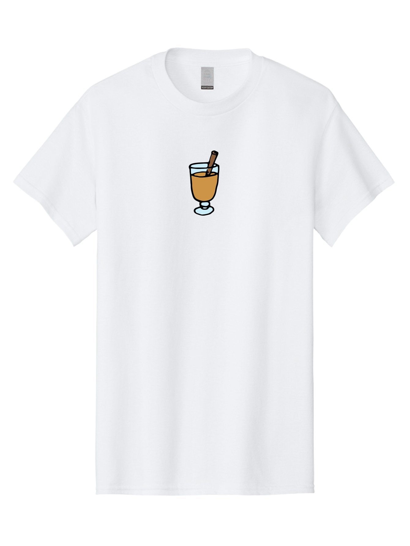 Cinnamon-Cocktail Men'S Graphic Tee, 100% Cotton, Comfortable Casual Summer Wear, Machine Washable, Glass Of Warm Drink, Cinnamon Stick, Autumn Beverage, Cozy Atmosphere, Comforting Drink, Spicy Flavor, Festive Treat, Hot Cider, -  Aaa834 6