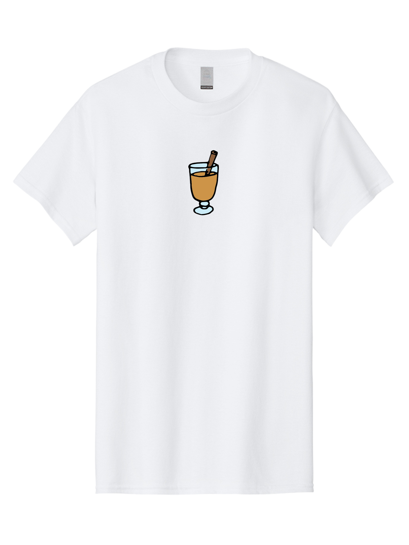 Cinnamon-Cocktail Men'S Graphic Tee, 100% Cotton, Comfortable Casual Summer Wear, Machine Washable, Glass Of Warm Drink, Cinnamon Stick, Autumn Beverage, Cozy Atmosphere, Comforting Drink, Spicy Flavor, Festive Treat, Hot Cider, -  Aaa834 29