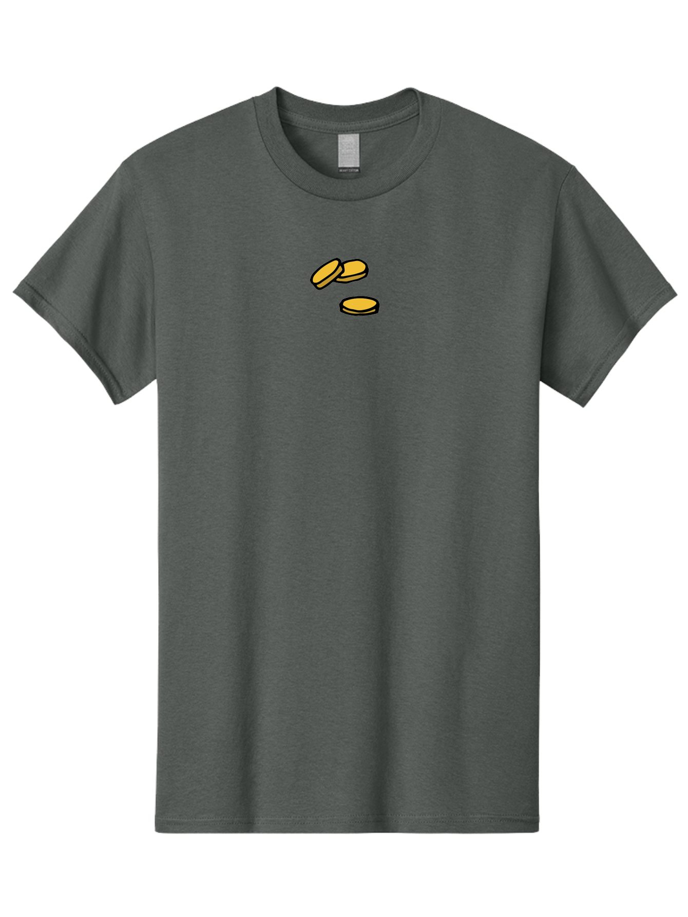 Coins Men'S Graphic Tee, 100% Cotton, Comfortable Casual Summer Wear, Machine Washable, Gold Coins, Cartoon Coins, Digital Currency, Online Payment, Cryptocurrency, Bitcoin, Money, Finance -  Aaa839 3
