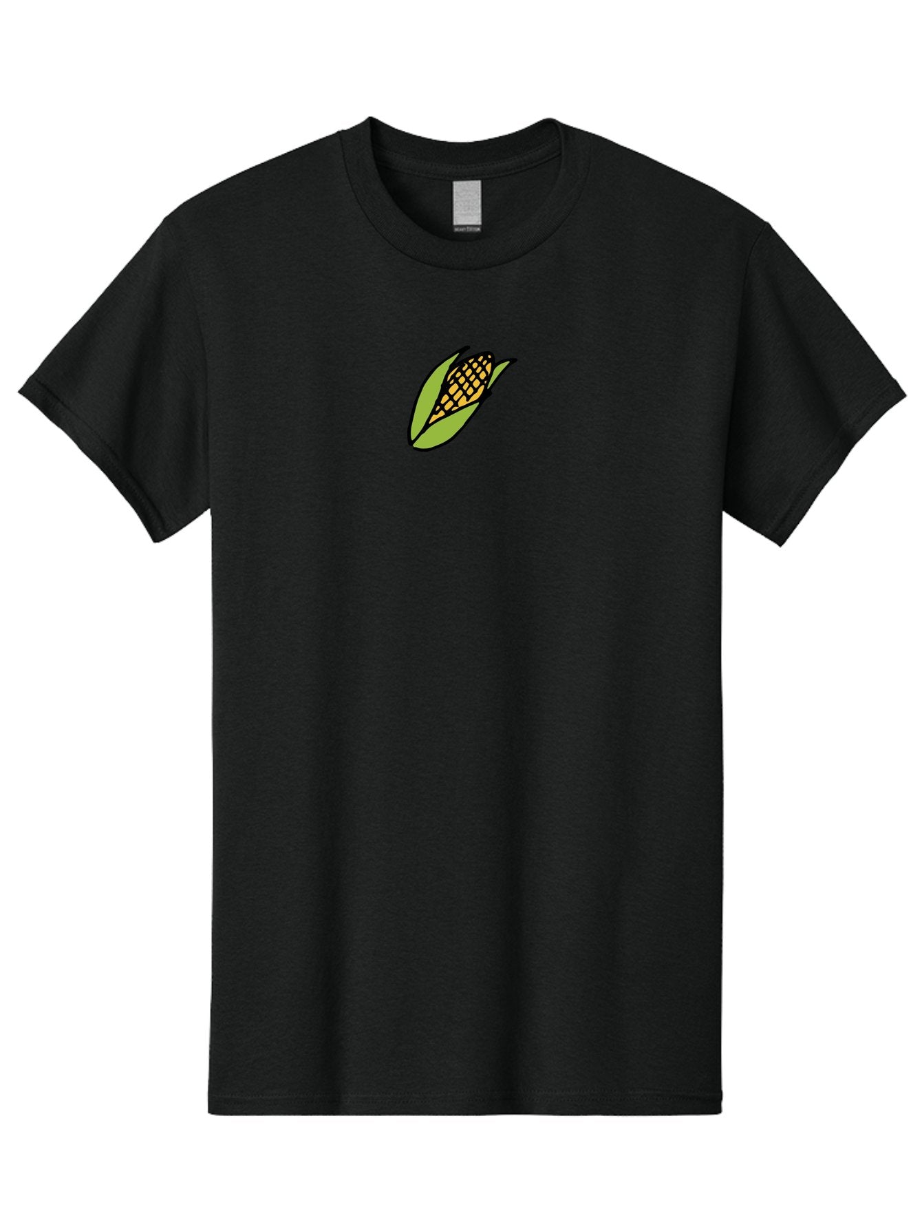 Corn-On-Cob Men'S Graphic Tee, 100% Cotton, Comfortable Casual Summer Wear, Machine Washable, Ear Of Corn, Yellow Kernels, Green Husk, Black Outline, Cartoon Style, Illustration, Vegetable, Food, Agriculture, Harvest -  Aaa841 8