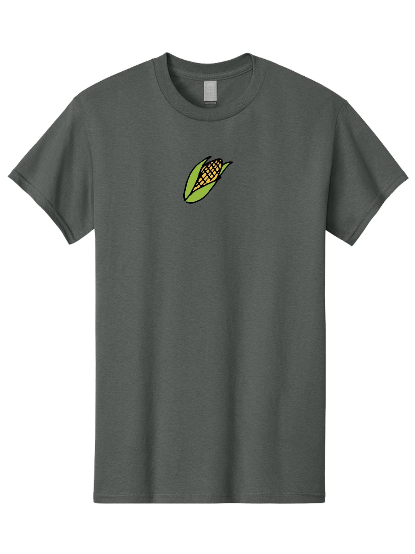 Corn-On-Cob Men'S Graphic Tee, 100% Cotton, Comfortable Casual Summer Wear, Machine Washable, Ear Of Corn, Yellow Kernels, Green Husk, Black Outline, Cartoon Style, Illustration, Vegetable, Food, Agriculture, Harvest -  Aaa841 6