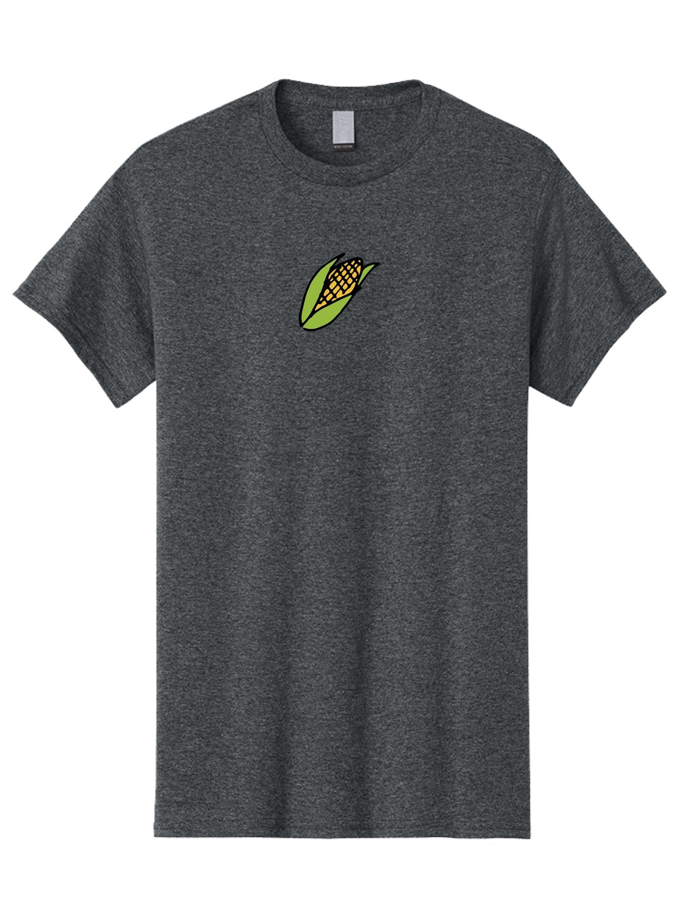 Corn-On-Cob Men'S Graphic Tee, 100% Cotton, Comfortable Casual Summer Wear, Machine Washable, Ear Of Corn, Yellow Kernels, Green Husk, Black Outline, Cartoon Style, Illustration, Vegetable, Food, Agriculture, Harvest -  Aaa841 4
