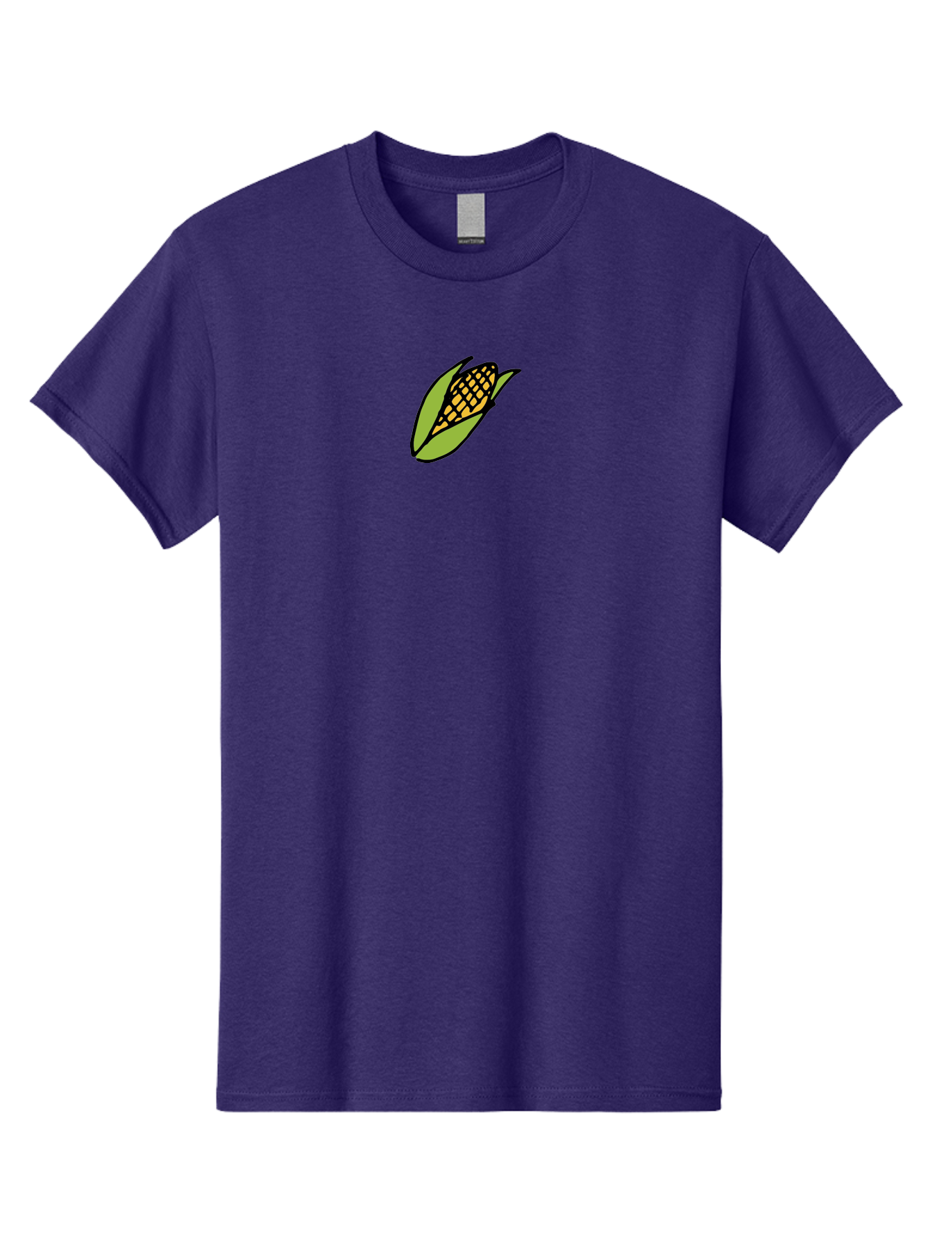Corn-On-Cob Men'S Graphic Tee, 100% Cotton, Comfortable Casual Summer Wear, Machine Washable, Ear Of Corn, Yellow Kernels, Green Husk, Black Outline, Cartoon Style, Illustration, Vegetable, Food, Agriculture, Harvest -  Aaa841 21