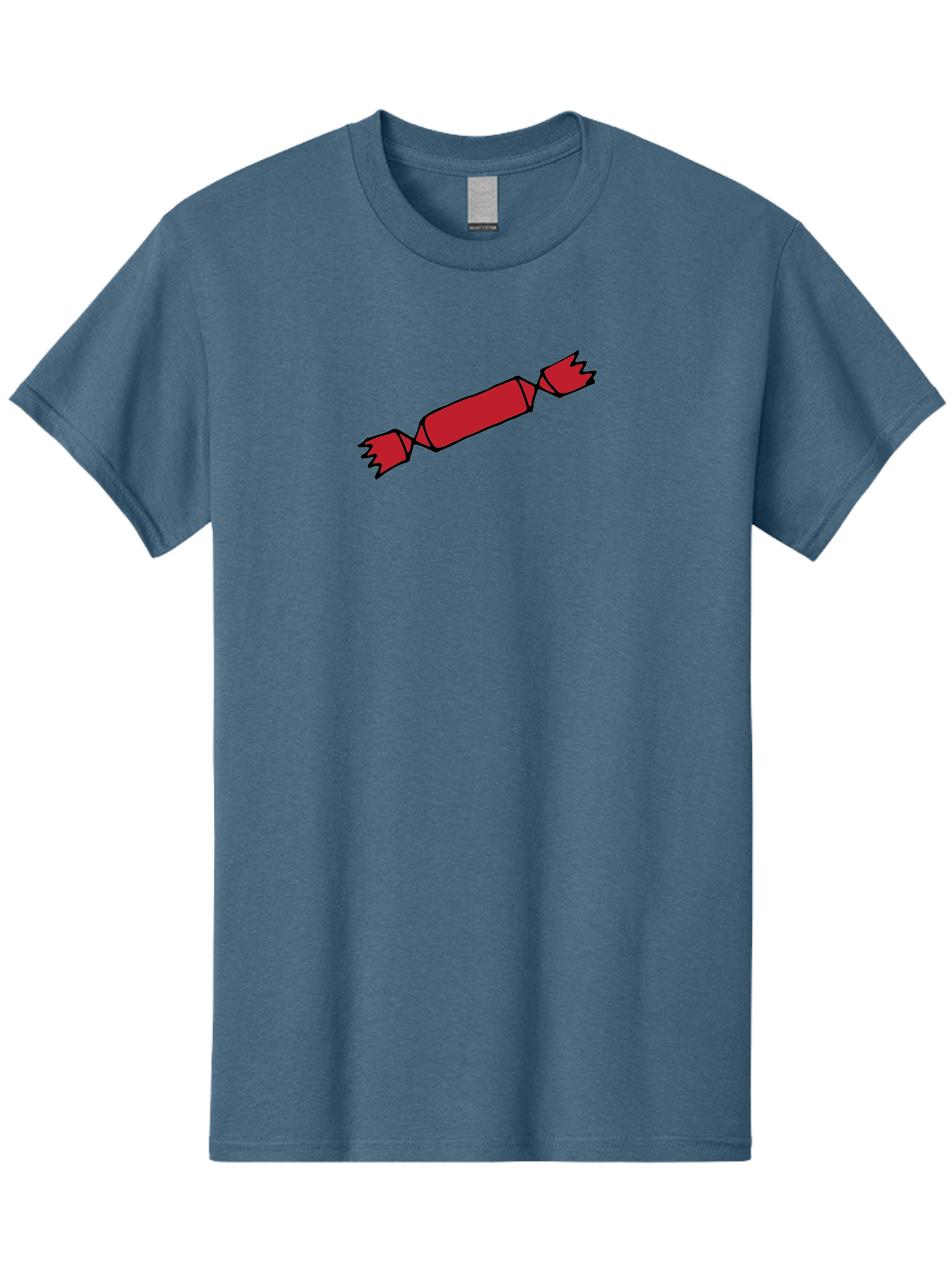 Cracker Men'S Graphic Tee, 100% Cotton, Comfortable Casual Summer Wear, Machine Washable, Cartoon Cracker, Red Firecracker, Celebration, Party Popper, Festive, Holiday, Red Color, Cartoon Style -  Aaa842 11