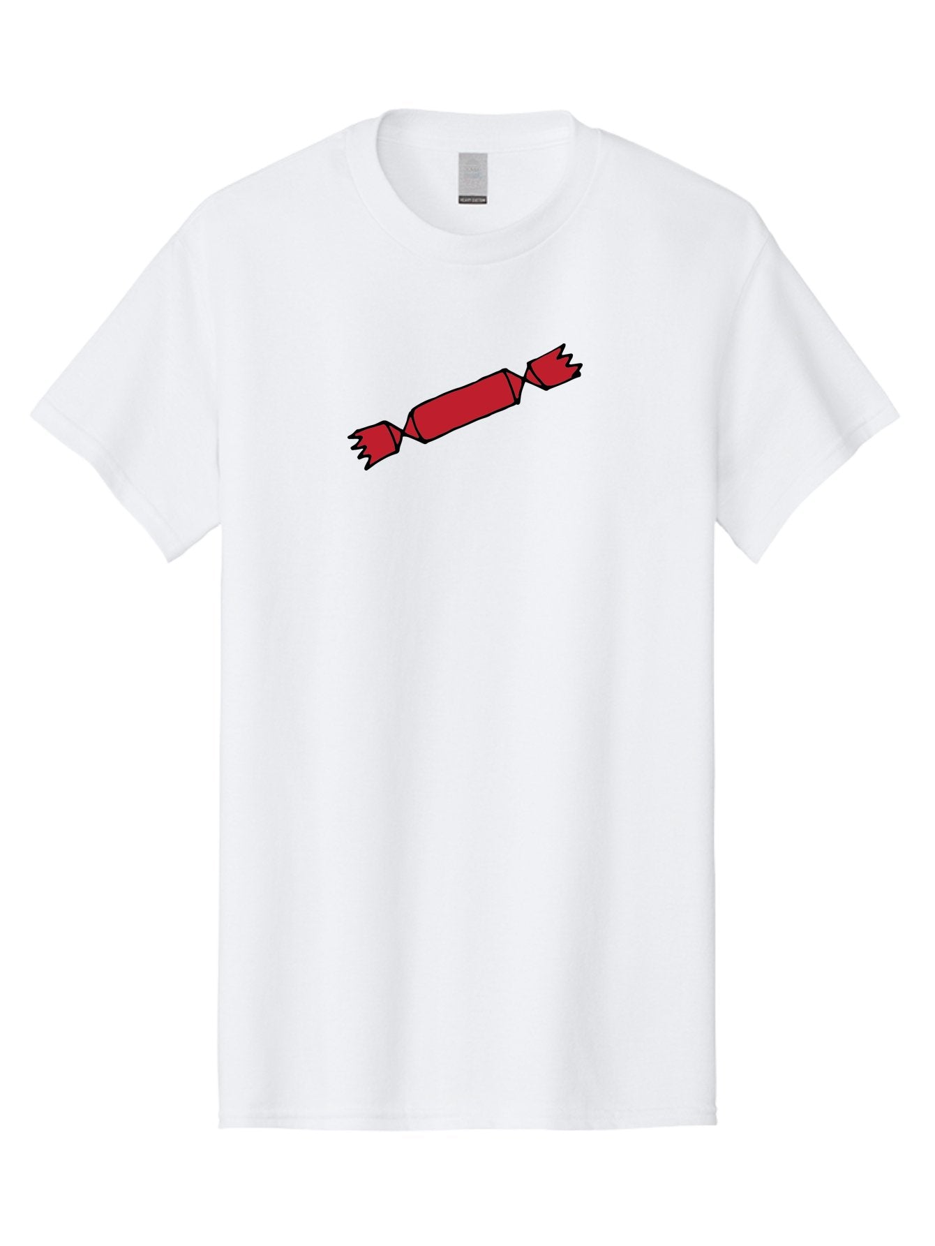 Cracker Men'S Graphic Tee, 100% Cotton, Comfortable Casual Summer Wear, Machine Washable, Cartoon Cracker, Red Firecracker, Celebration, Party Popper, Festive, Holiday, Red Color, Cartoon Style -  Aaa842 7