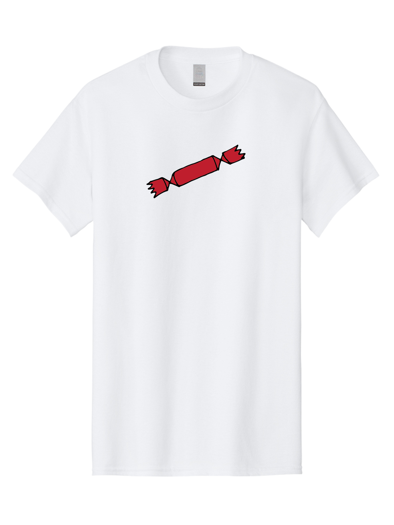 Cracker Men'S Graphic Tee, 100% Cotton, Comfortable Casual Summer Wear, Machine Washable, Cartoon Cracker, Red Firecracker, Celebration, Party Popper, Festive, Holiday, Red Color, Cartoon Style -  Aaa842 29