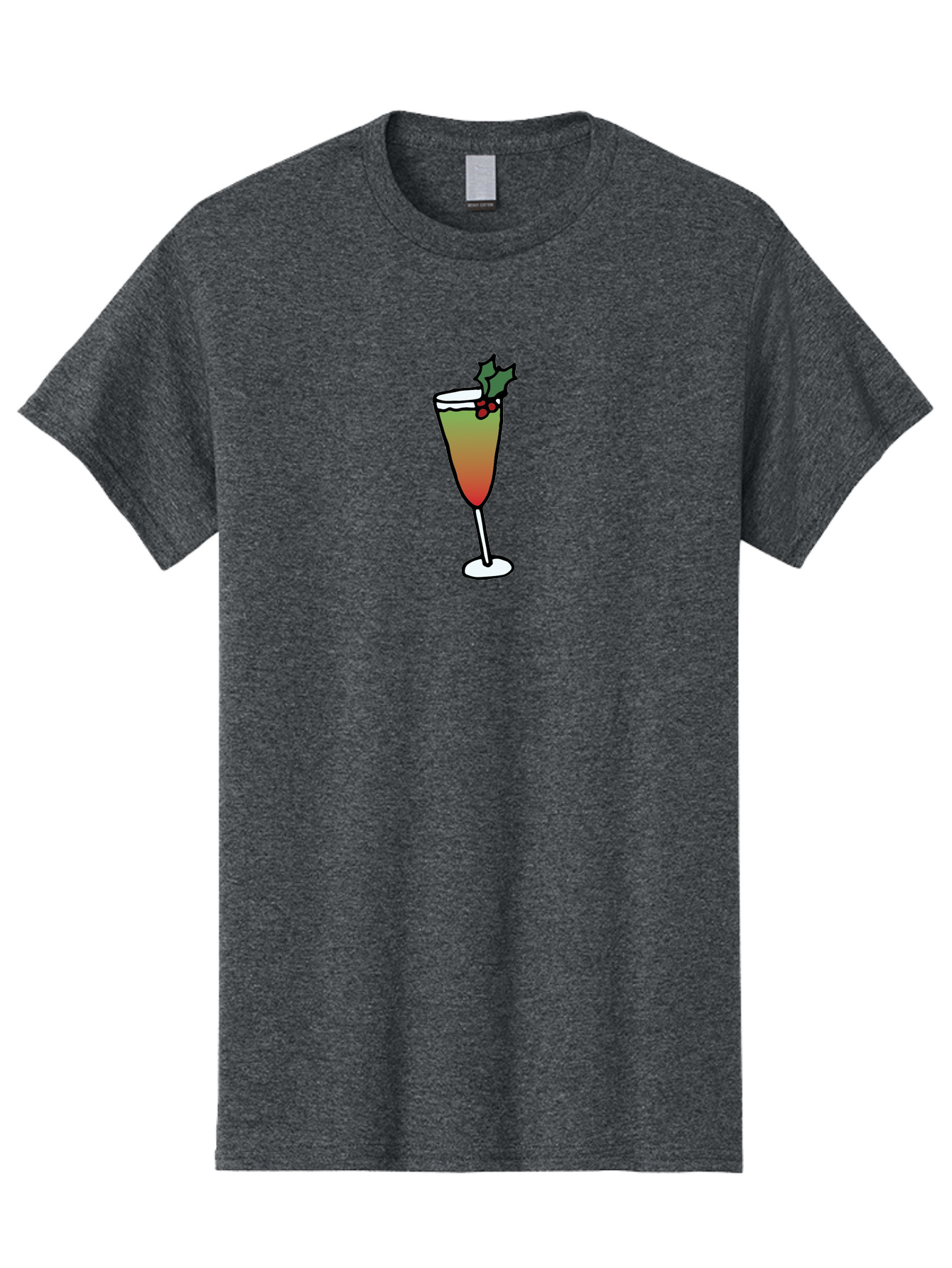 Cranberry-Christmas-Cocktail Men'S Graphic Tee, 100% Cotton, Comfortable Casual Summer Wear, Machine Washable, Holiday Cocktail, Festive Drink, Cranberry Martini, Champagne Flute, Holly Garnish, Red Berries, Christmas Drink, Party Beverage, -  Aaa843 5