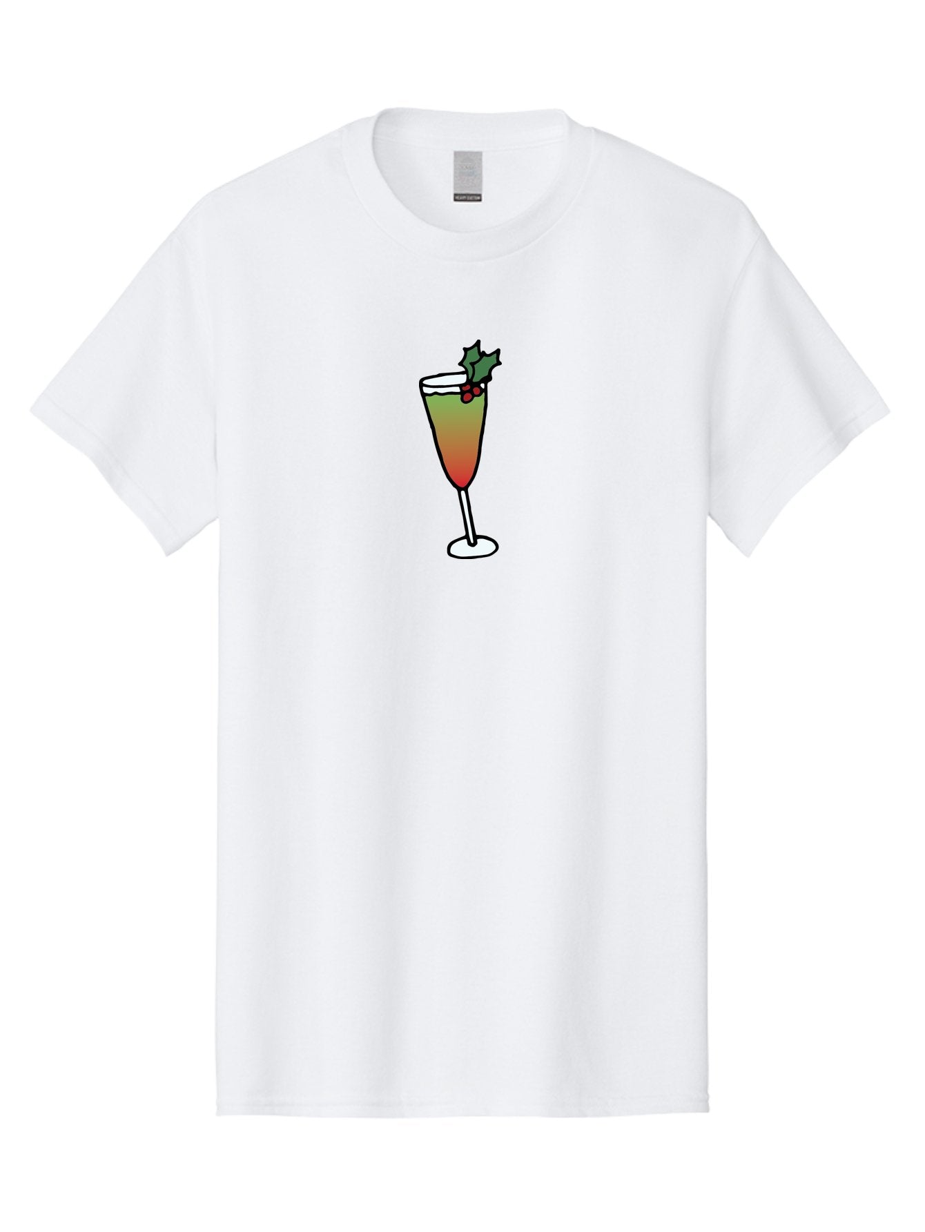 Cranberry-Christmas-Cocktail Men'S Graphic Tee, 100% Cotton, Comfortable Casual Summer Wear, Machine Washable, Holiday Cocktail, Festive Drink, Cranberry Martini, Champagne Flute, Holly Garnish, Red Berries, Christmas Drink, Party Beverage, -  Aaa843 8