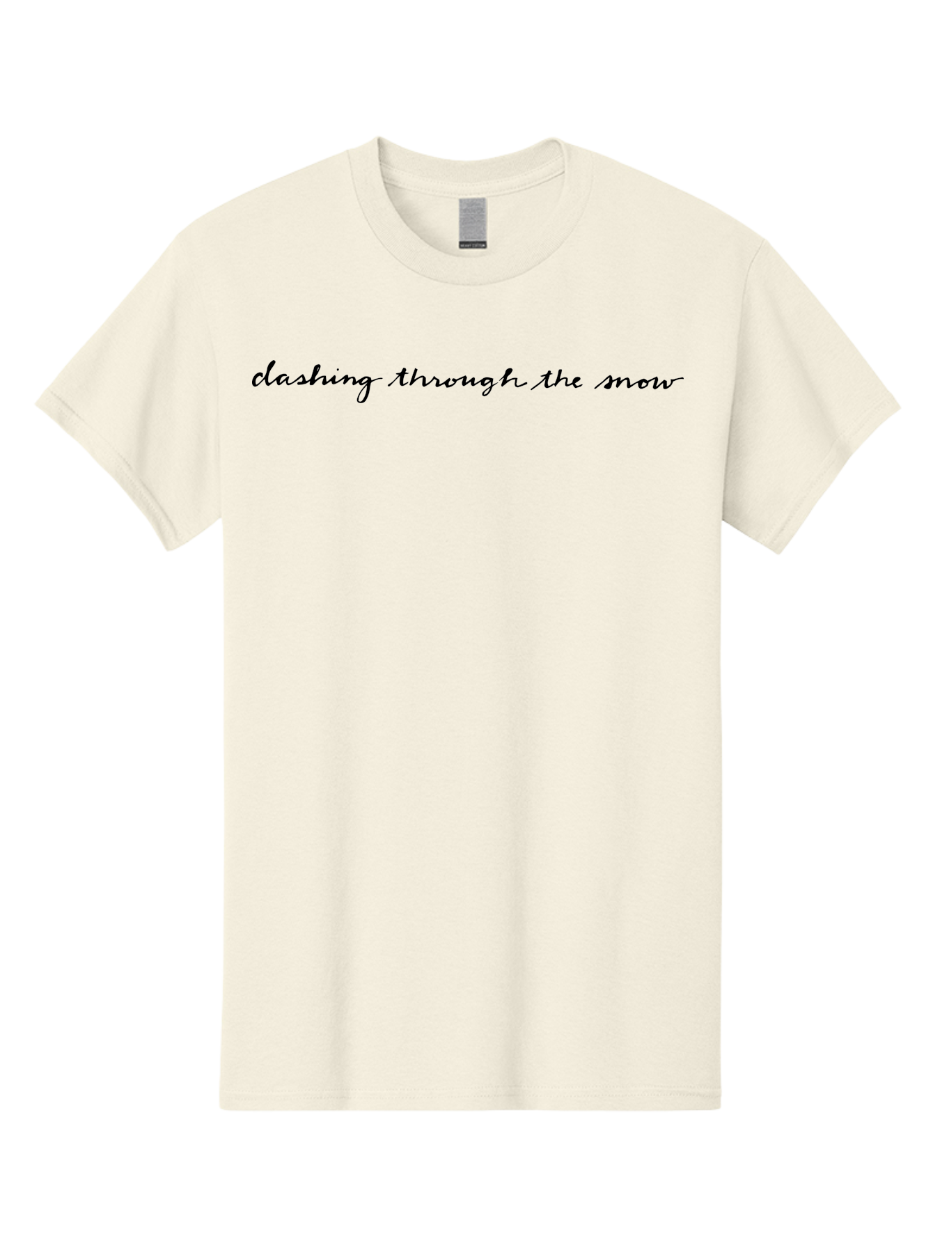 Dashing-Through-The-Snow Men'S Graphic Tee, 100% Cotton, Comfortable Casual Summer Wear, Machine Washable, Dashing Through The Snow, Winter Wonderland, Festive Season, Holiday Cheer, Cursive Text, Black Script, Snowy Vibes, Christmas Magic -  Aaa848 29