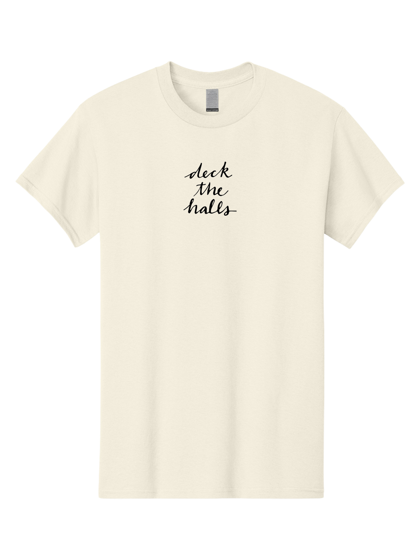 Deck-The-Halls-1 Men'S Graphic Tee, 100% Cotton, Comfortable Casual Summer Wear, Machine Washable, Deck The Halls, Holiday Phrase, Festive Saying, Christmas Greeting, Holiday Cheer, Seasonal Decor, Winter Wonderland, Christmas Magic, -  Aaa849