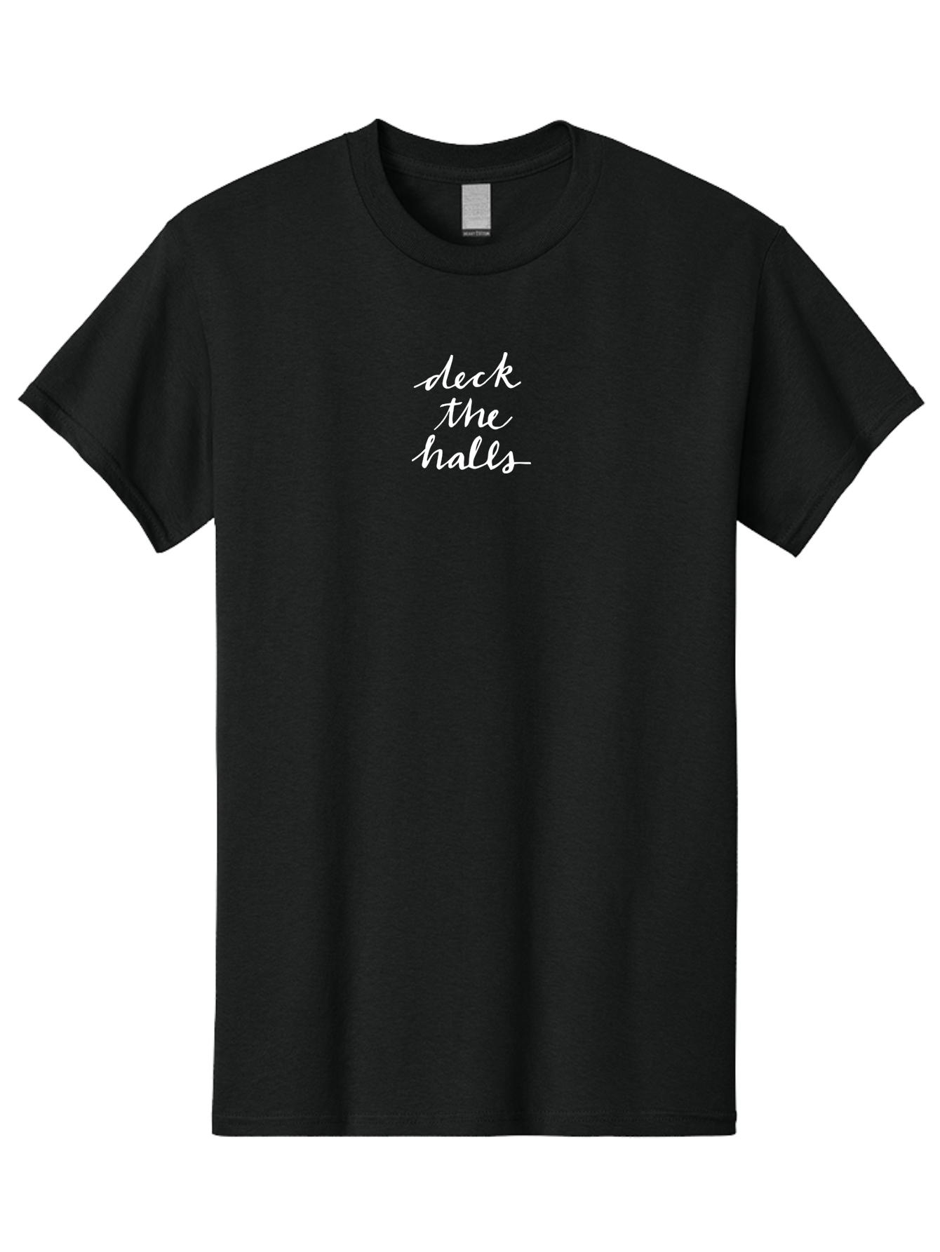 Deck-The-Halls Men'S Graphic Tee, 100% Cotton, Comfortable Casual Summer Wear, Machine Washable, Deck The Halls, Holiday Phrase, Festive Greeting, Christmas Message, Winter Decoration, Seasonal Phrase -  Aaa850 5