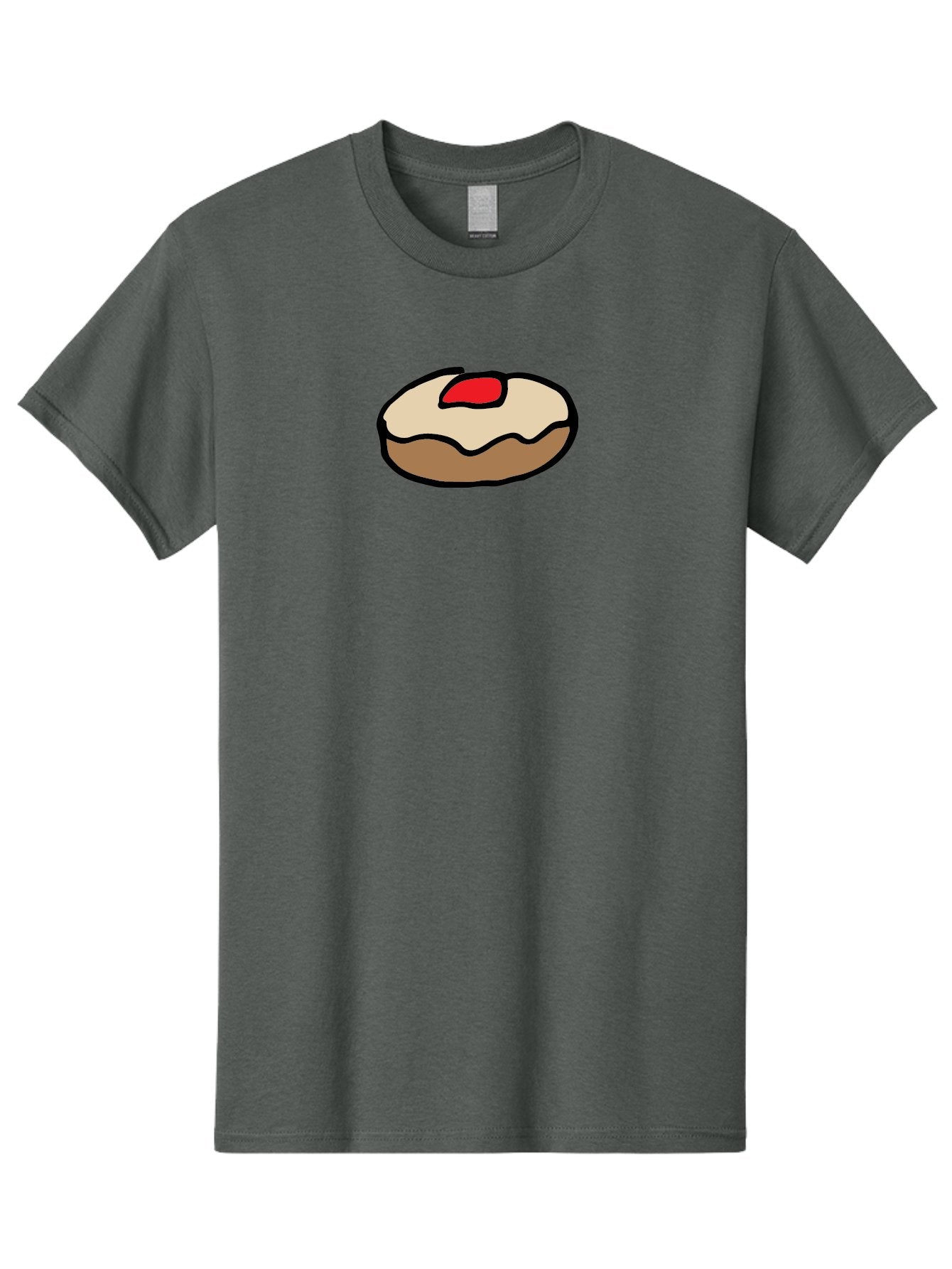Donut-With-Cherry Men'S Graphic Tee, 100% Cotton, Comfortable Casual Summer Wear, Machine Washable, Donut With Cherry On Top, Sweet Treat, Dessert, Glazed Donut, Cherry Topping, Tasty Pastry, Baked Goods, Sweet Tooth, Donut Love, Foodie, -  Aaa860 6