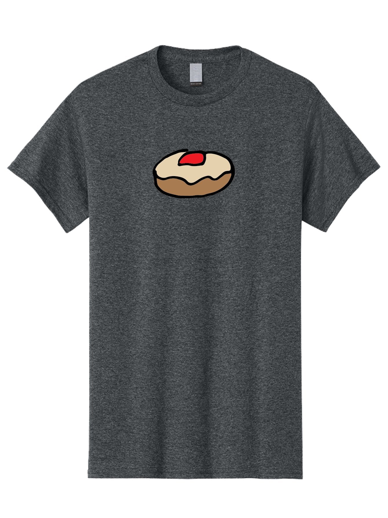 Donut-With-Cherry Men'S Graphic Tee, 100% Cotton, Comfortable Casual Summer Wear, Machine Washable, Donut With Cherry On Top, Sweet Treat, Dessert, Glazed Donut, Cherry Topping, Tasty Pastry, Baked Goods, Sweet Tooth, Donut Love, Foodie, -  Aaa860 11