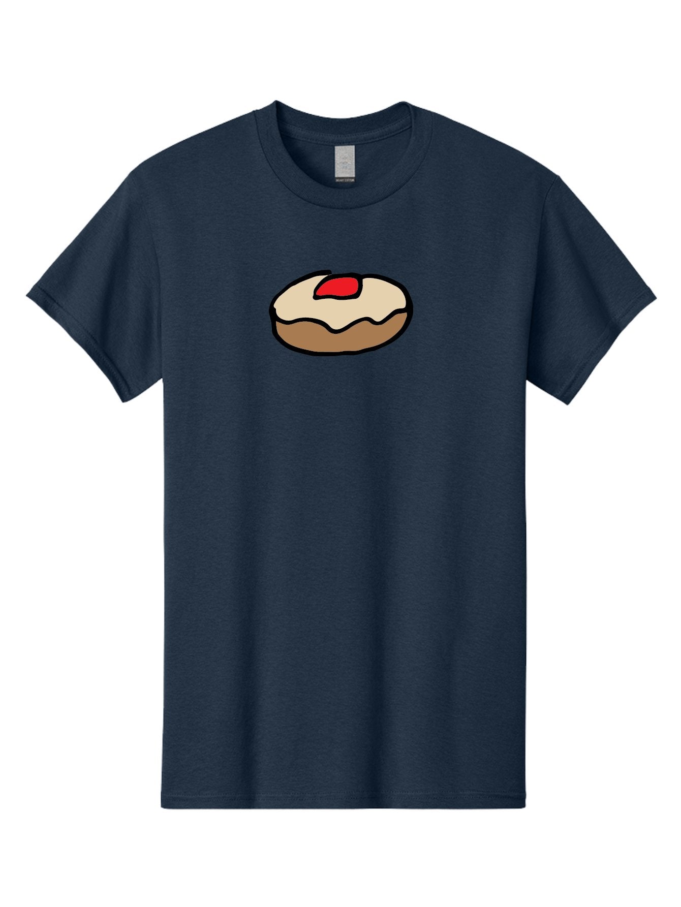 Donut-With-Cherry Men'S Graphic Tee, 100% Cotton, Comfortable Casual Summer Wear, Machine Washable, Donut With Cherry On Top, Sweet Treat, Dessert, Glazed Donut, Cherry Topping, Tasty Pastry, Baked Goods, Sweet Tooth, Donut Love, Foodie, -  Aaa860 8