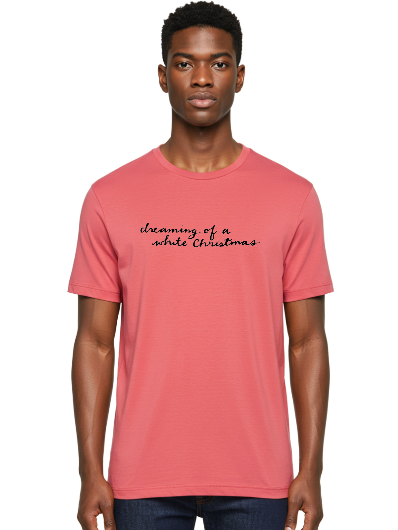 Dreaming-Of-White-Christmas-1 Men'S Graphic Tee, 100% Cotton, Comfortable Casual Summer Wear, Machine Washable, Dreaming Of White Christmas, Christmas Wishes, Festive Vibes, Holiday Cheer, Winter Wonderland, Christmas Magic, -  Aaa862 22