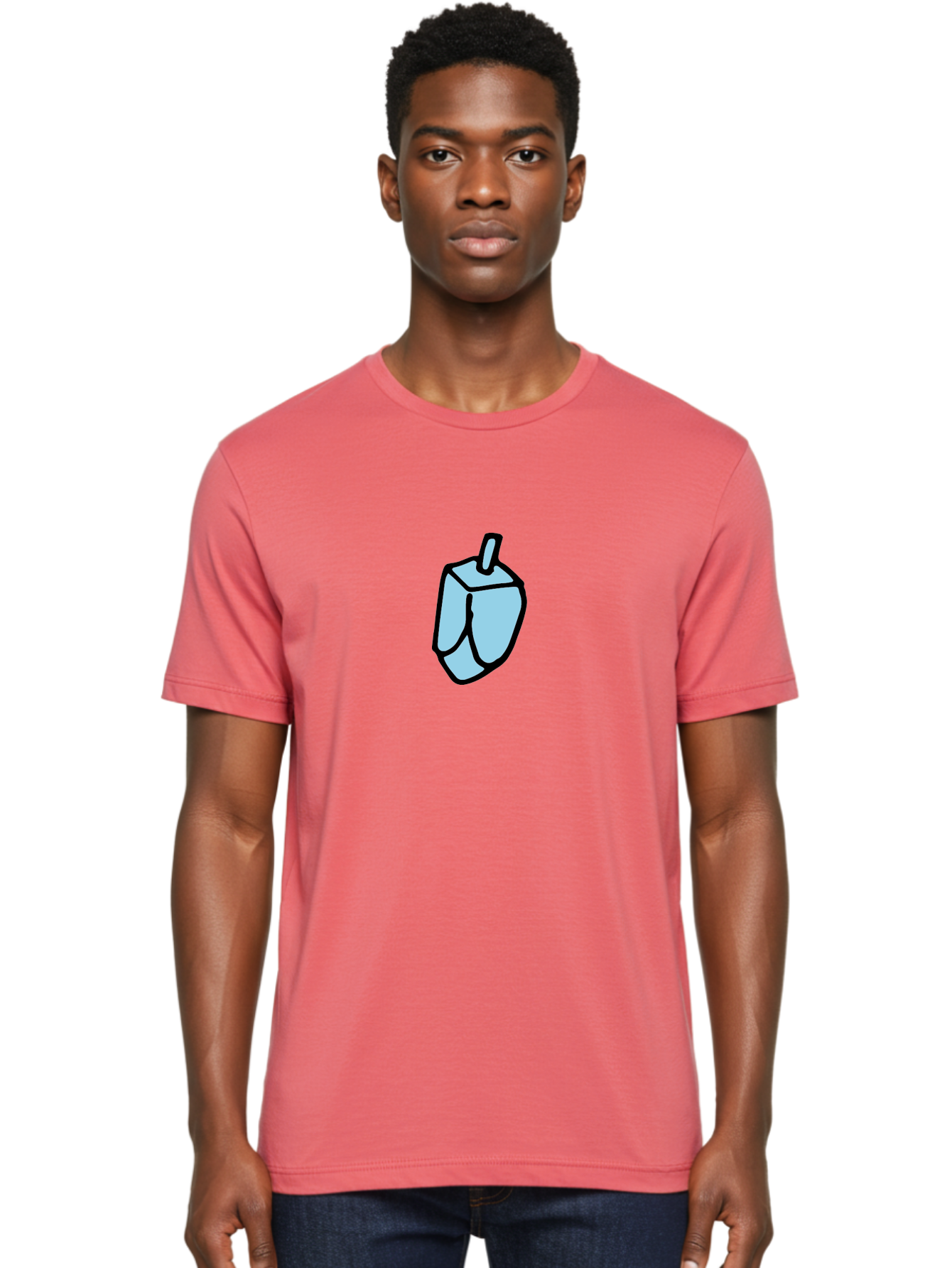Dreidel Men'S Graphic Tee, 100% Cotton, Comfortable Casual Summer Wear, Machine Washable, Dreidel, Hanukkah, Jewish Tradition, Spinning Top, Jewish Holiday, Festive Symbol, Cultural Icon, Game Piece -  Aaa864 6