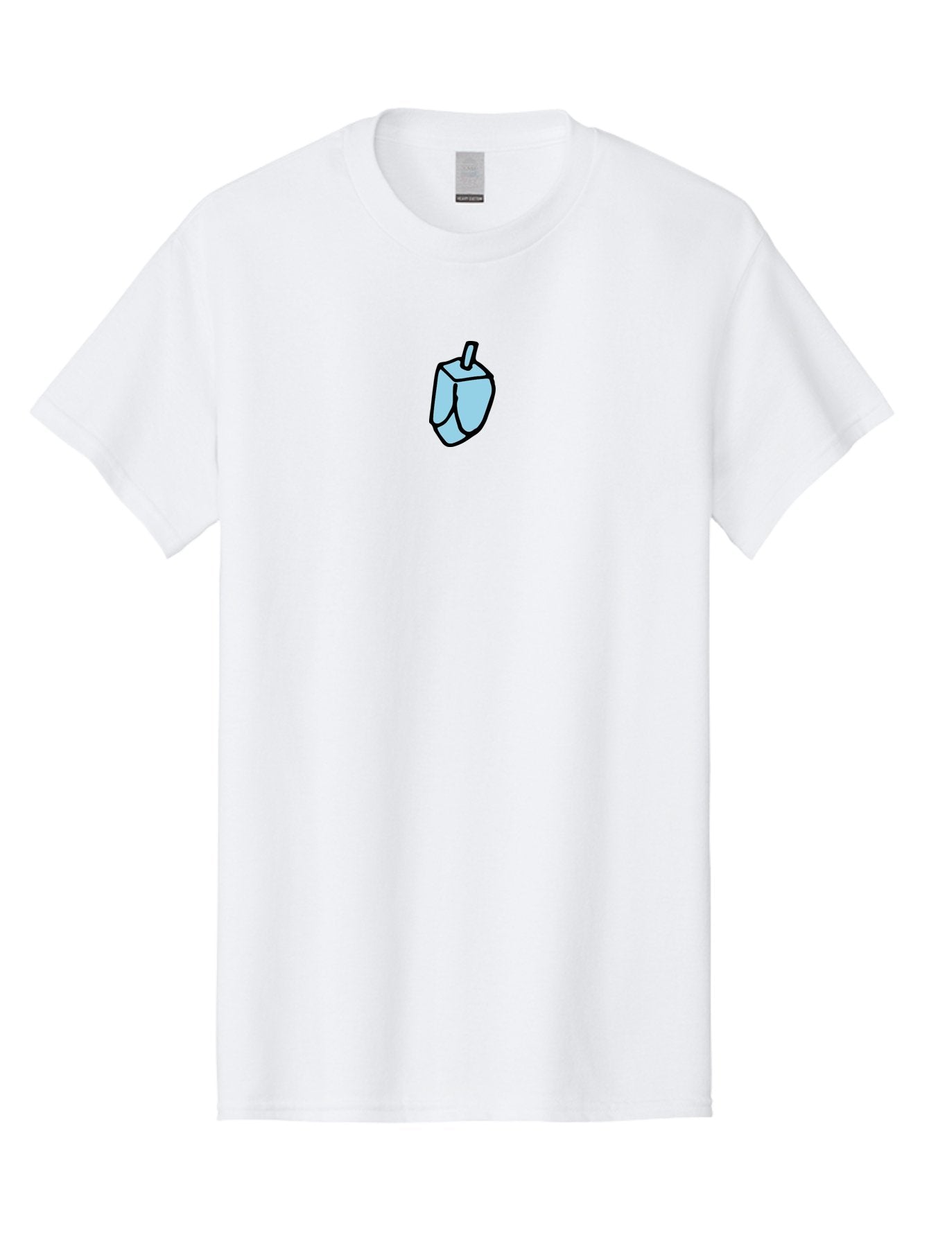 Dreidel Men'S Graphic Tee, 100% Cotton, Comfortable Casual Summer Wear, Machine Washable, Dreidel, Hanukkah, Jewish Tradition, Spinning Top, Jewish Holiday, Festive Symbol, Cultural Icon, Game Piece -  Aaa864 3