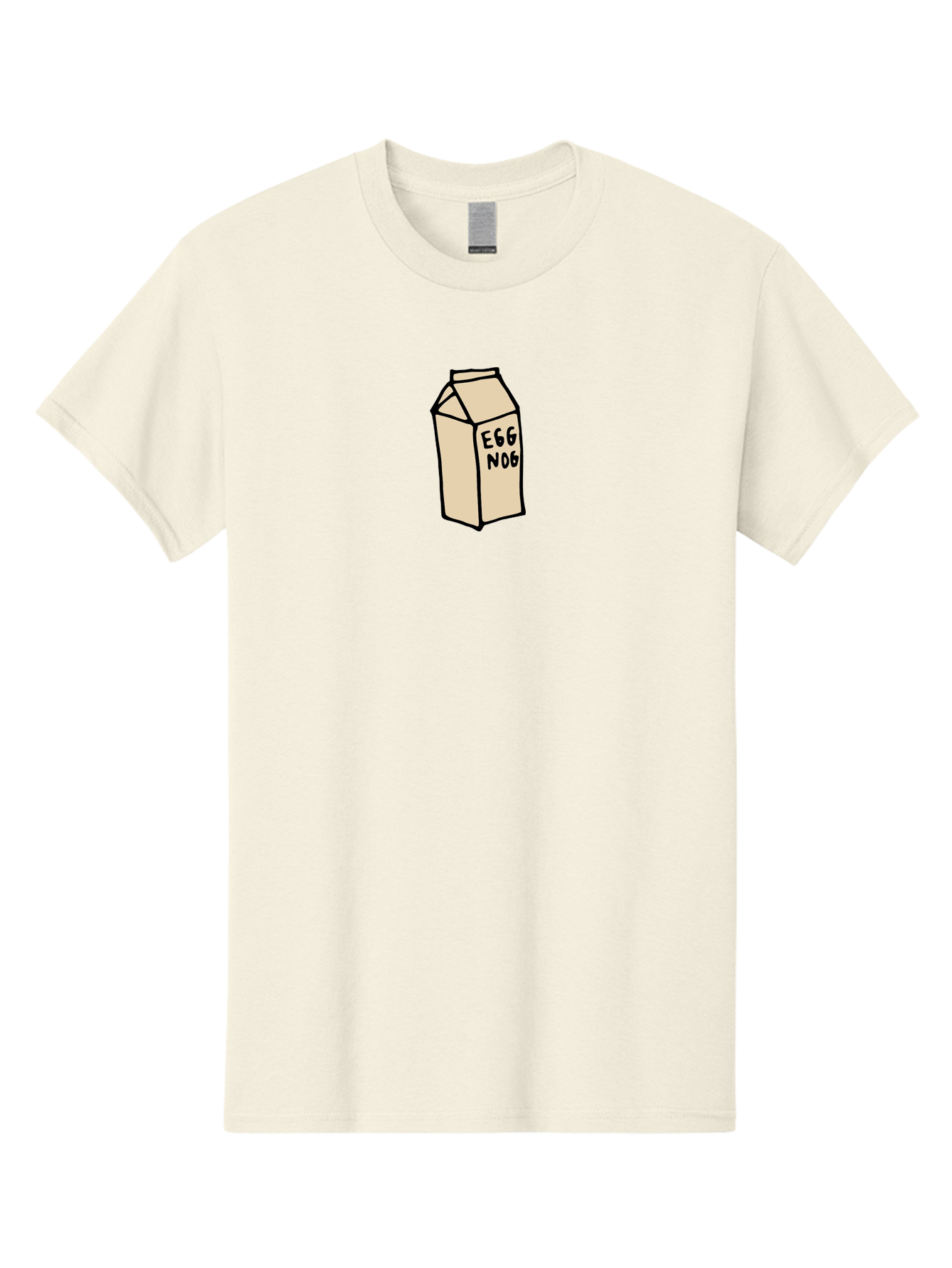 Egg-Nog Men'S Graphic Tee, 100% Cotton, Comfortable Casual Summer Wear, Machine Washable, Egg Nog Carton, Holiday Beverage, Festive Drink, Creamy Texture, Winter Season, Traditional Eggnog, Dairy Product -  Aaa866 17