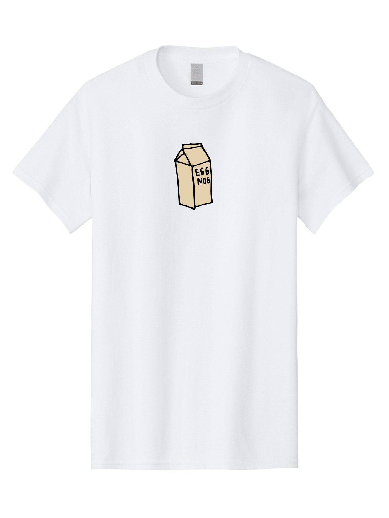 Egg-Nog Men'S Graphic Tee, 100% Cotton, Comfortable Casual Summer Wear, Machine Washable, Egg Nog Carton, Holiday Beverage, Festive Drink, Creamy Texture, Winter Season, Traditional Eggnog, Dairy Product -  Aaa866 14