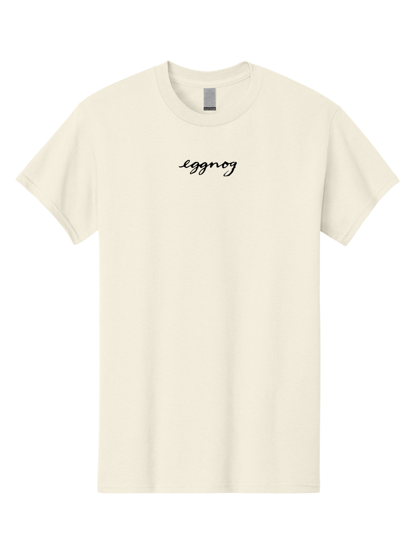 Eggnog-1 Men'S Graphic Tee, 100% Cotton, Comfortable Casual Summer Wear, Machine Washable, Eggnog, Festive Drink, Holiday Beverage, Creamy Texture, Black Script, Winter Treat, Seasonal Delight, Christmas Drink -  Aaa867 7