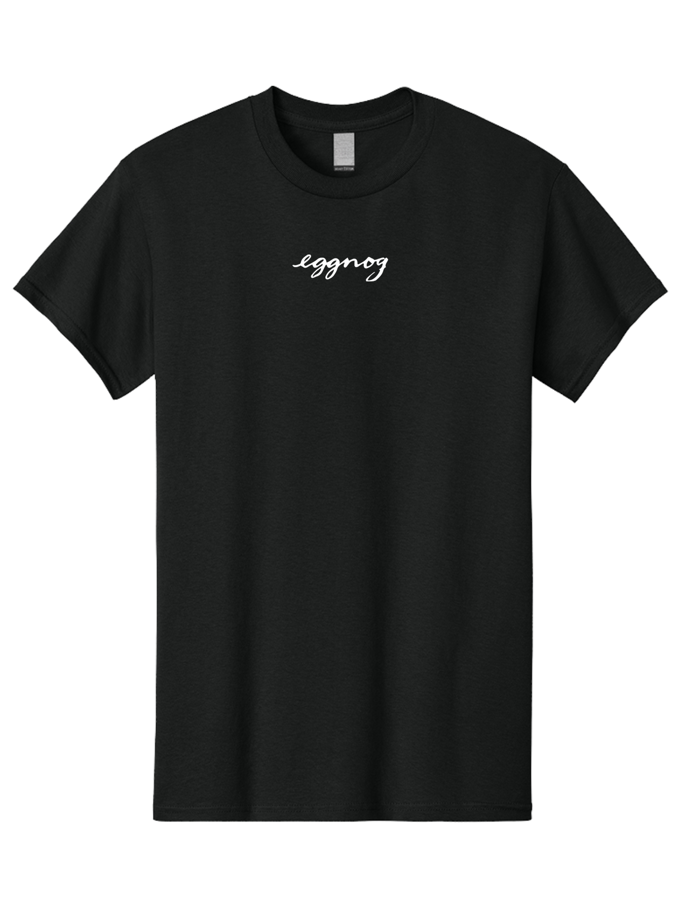 Eggnog Men'S Graphic Tee, 100% Cotton, Comfortable Casual Summer Wear, Machine Washable, Eggnog, Holiday Drink, Festive Beverage, Creamy Treat, Winter Warmer, Seasonal Delight, White Cursive Text -  Aaa868