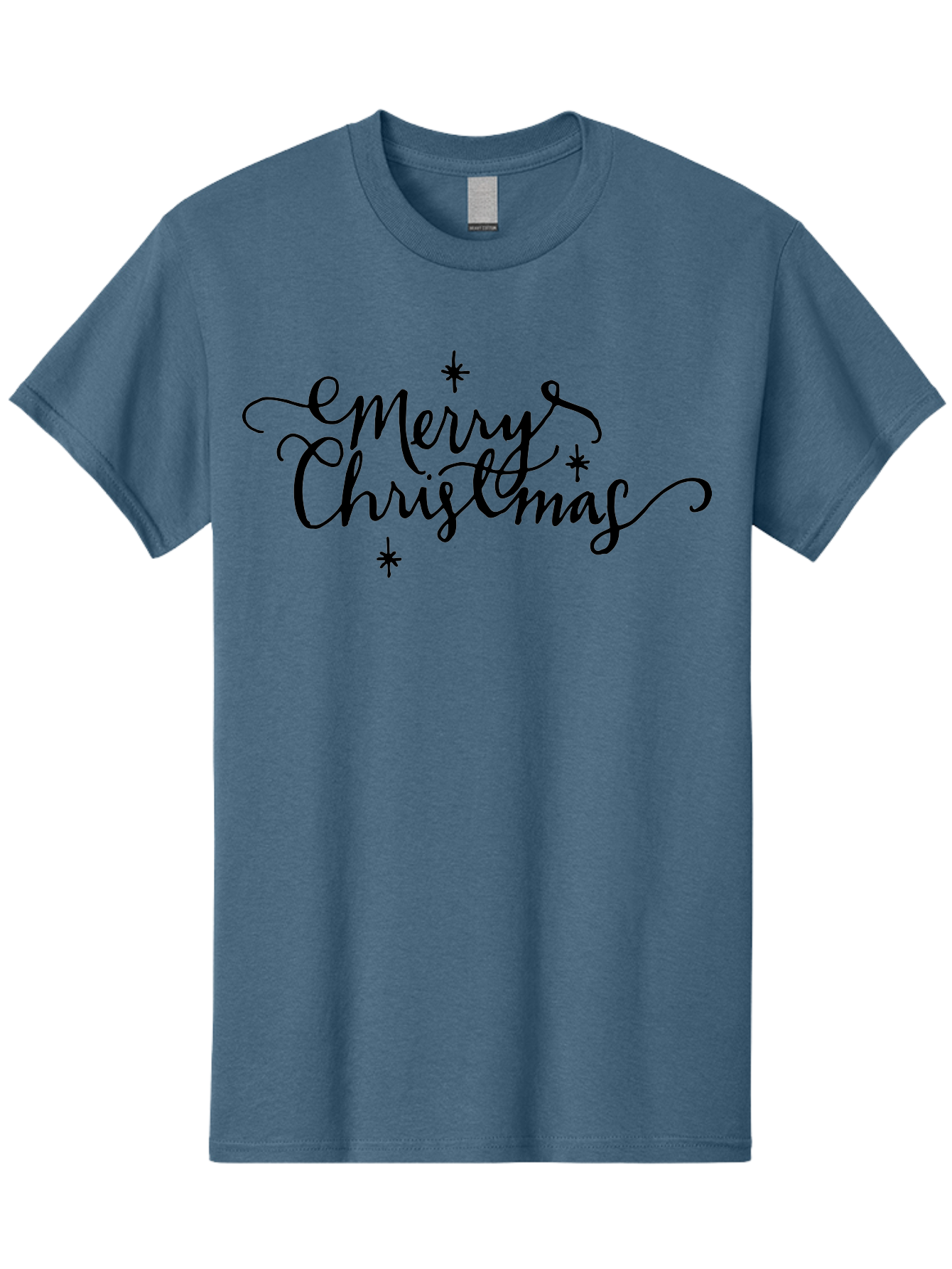 Emerry-Christmas Men'S Graphic Tee, 100% Cotton, Comfortable Casual Summer Wear, Machine Washable, Merry Christmas, Festive Greeting, Holiday Wishes, Cursive Script, Black Text, Starry Decorations, Winter Season, Holiday Cheer, -  Aaa869 29