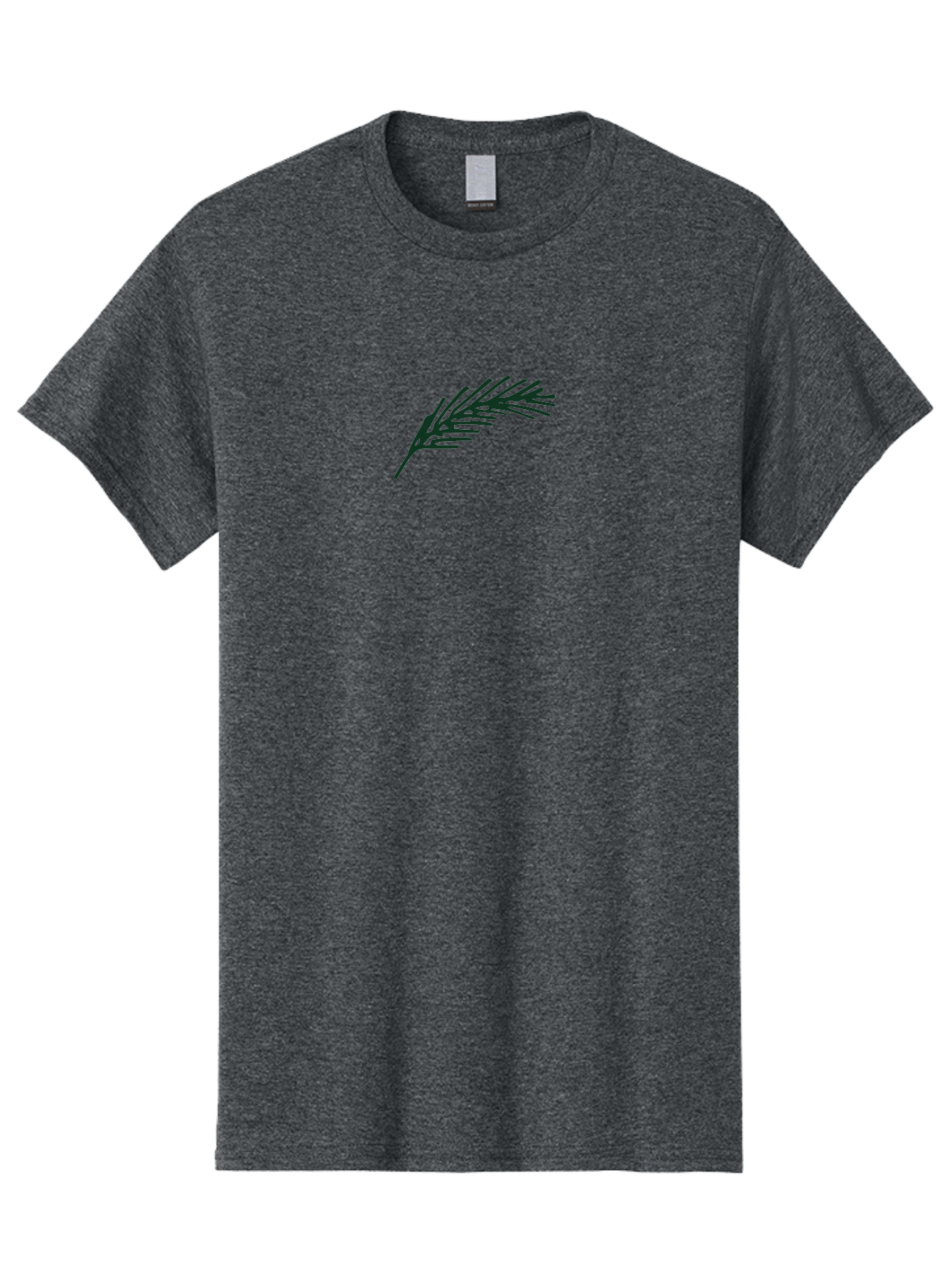 Feather Men'S Graphic Tee, 100% Cotton, Comfortable Casual Summer Wear, Machine Washable, Simple Pine Branch, Minimalist Design, Black Silhouette, Leafy Greens, Botanical Illustration, Natural Elements, Abstract Art, Modern Graphics -  Aaa873 7