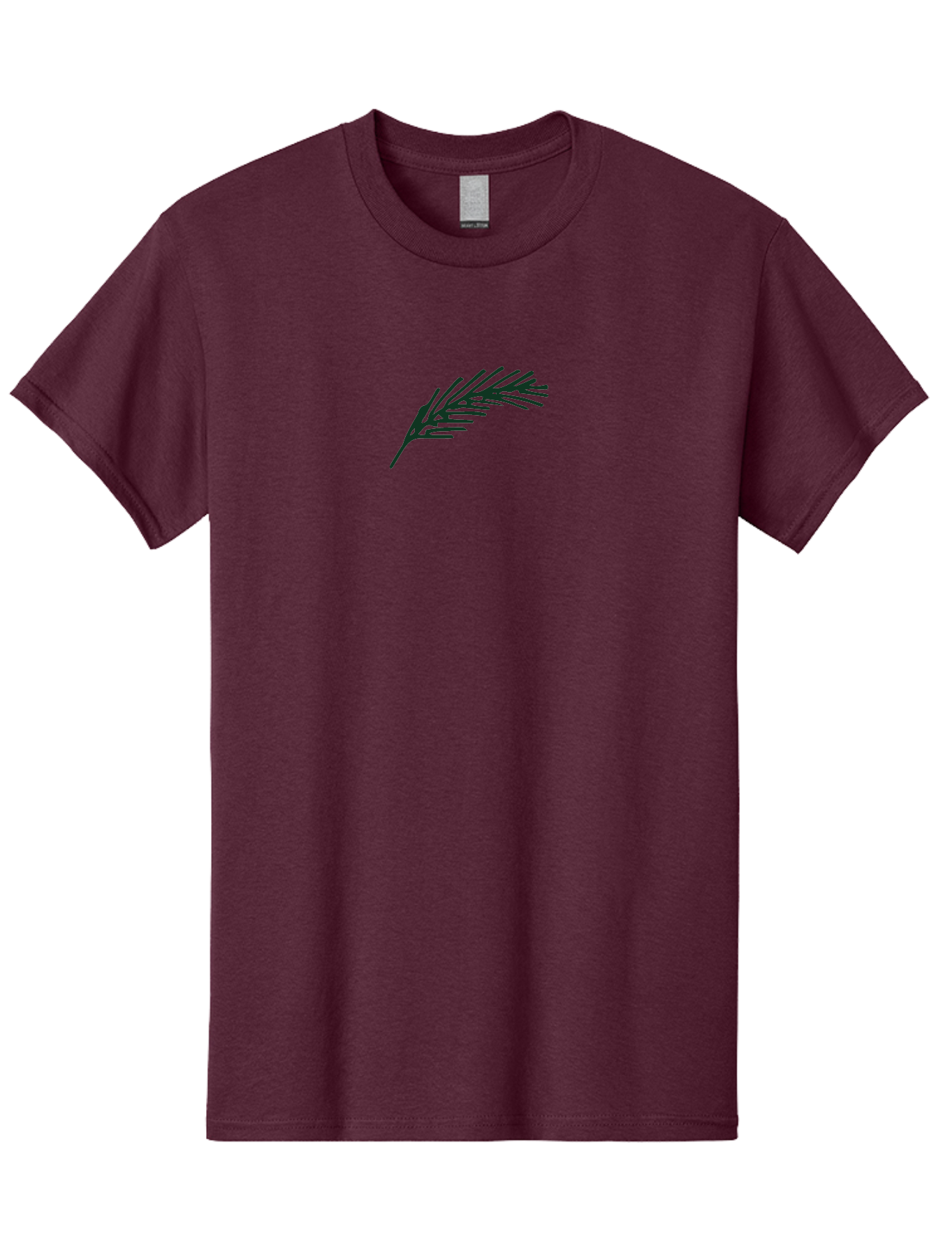 Feather Men'S Graphic Tee, 100% Cotton, Comfortable Casual Summer Wear, Machine Washable, Simple Pine Branch, Minimalist Design, Black Silhouette, Leafy Greens, Botanical Illustration, Natural Elements, Abstract Art, Modern Graphics -  Aaa873 13