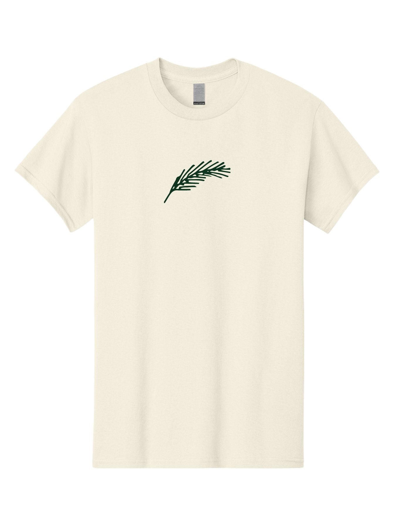 Feather Men'S Graphic Tee, 100% Cotton, Comfortable Casual Summer Wear, Machine Washable, Simple Pine Branch, Minimalist Design, Black Silhouette, Leafy Greens, Botanical Illustration, Natural Elements, Abstract Art, Modern Graphics -  Aaa873 7