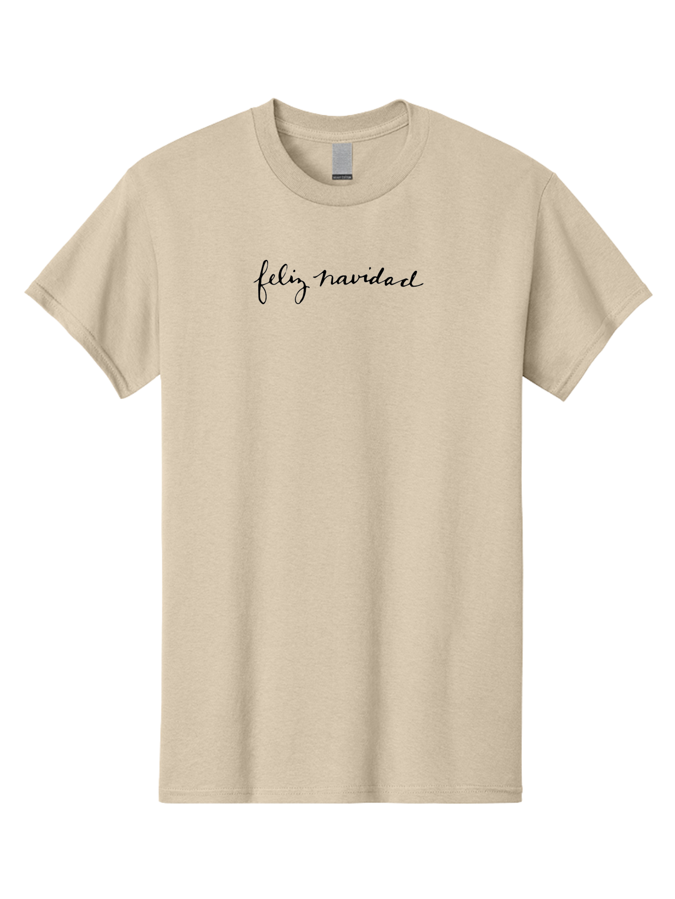 Feliz-Navidad-1 Men'S Graphic Tee, 100% Cotton, Comfortable Casual Summer Wear, Machine Washable, Feliz Navidad, Holiday Greeting, Spanish Christmas, Festive Wishes, Cursive Script, Merry Christmas Message, Christmas Card Text -  Aaa874 23