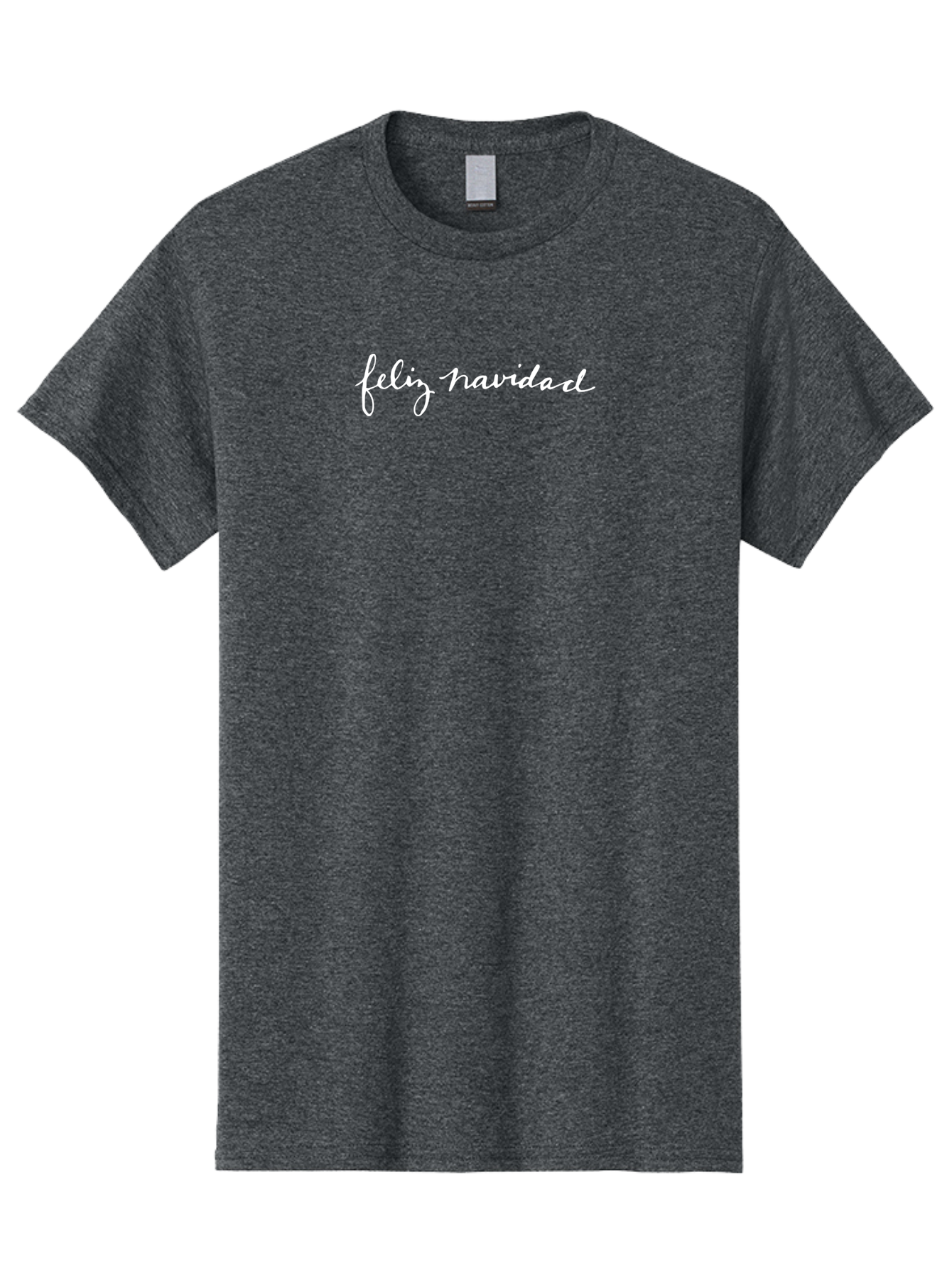 Feliz-Navidad Men'S Graphic Tee, 100% Cotton, Comfortable Casual Summer Wear, Machine Washable, Feliz Navidad, Holiday Greeting, Festive Wishes, Christmas Message, White Cursive Text, Spanish Christmas Greeting, Seasonal Cheer -  Aaa875 5