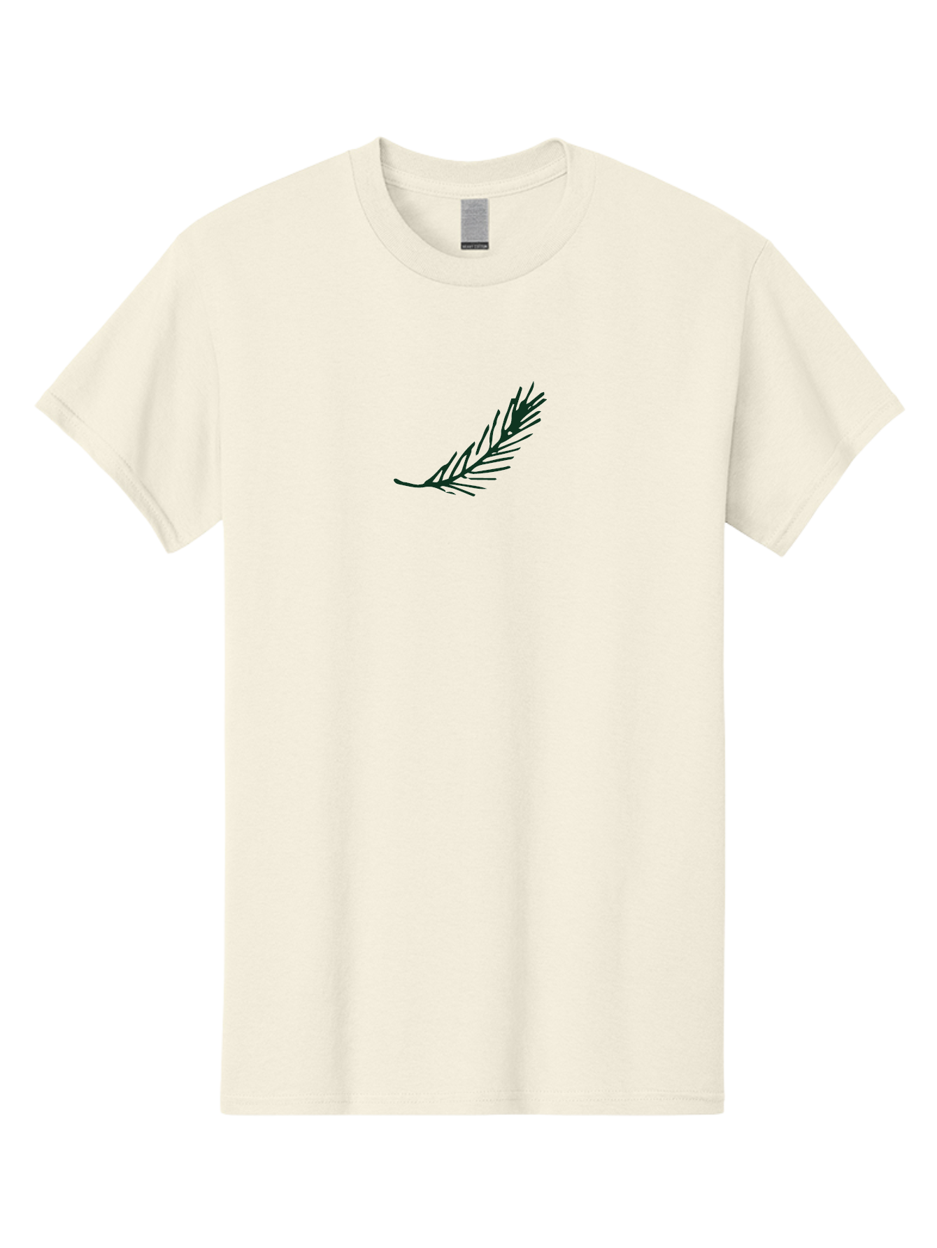 Fern-Frond Men'S Graphic Tee, 100% Cotton, Comfortable Casual Summer Wear, Machine Washable, Simple Line Art, Minimalist Design, Pine Needle Illustration, Black Silhouette, Elegant Graphic, Nature Inspired, Botanical Element, -  Aaa876 17