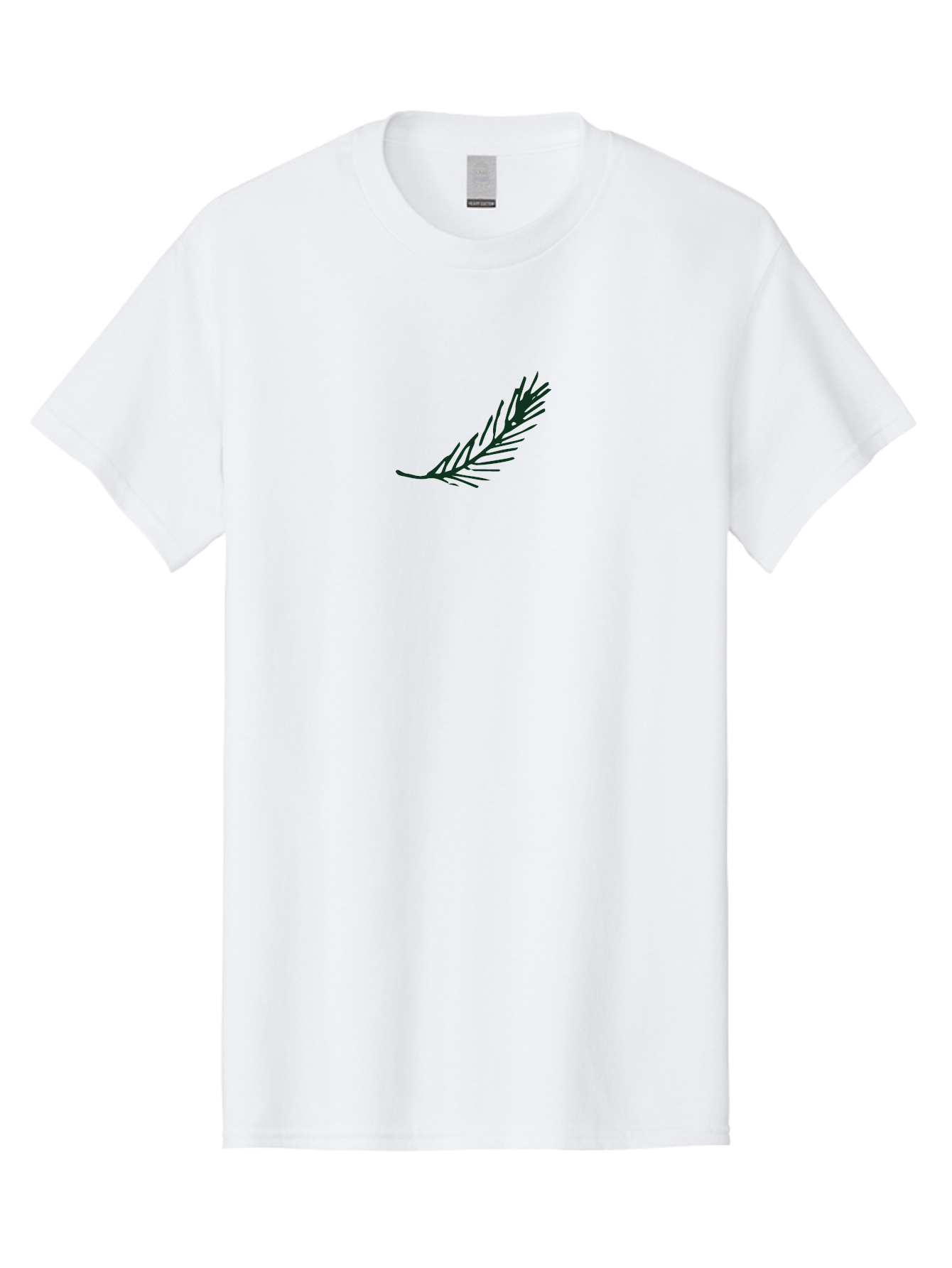 Fern-Frond Men'S Graphic Tee, 100% Cotton, Comfortable Casual Summer Wear, Machine Washable, Simple Line Art, Minimalist Design, Pine Needle Illustration, Black Silhouette, Elegant Graphic, Nature Inspired, Botanical Element, -  Aaa876 29