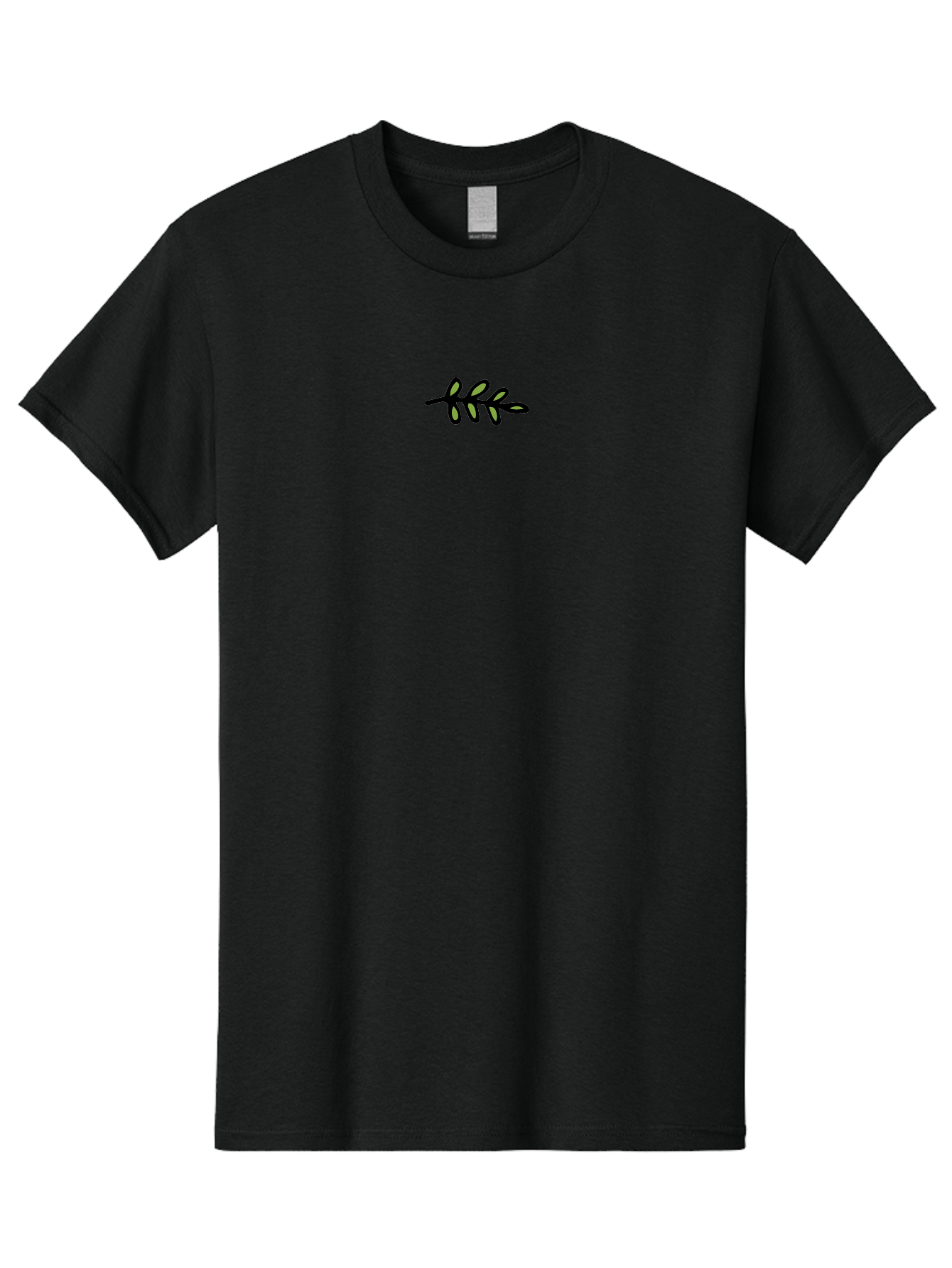 Fff Men'S Graphic Tee, 100% Cotton, Comfortable Casual Summer Wear, Machine Washable, Stylized Letter F, Minimalist Design, Simple Logo, Modern Typography, Abstract Symbol, Elegant Branding, F Emblem, Black And Green Color Scheme -  Aaa877