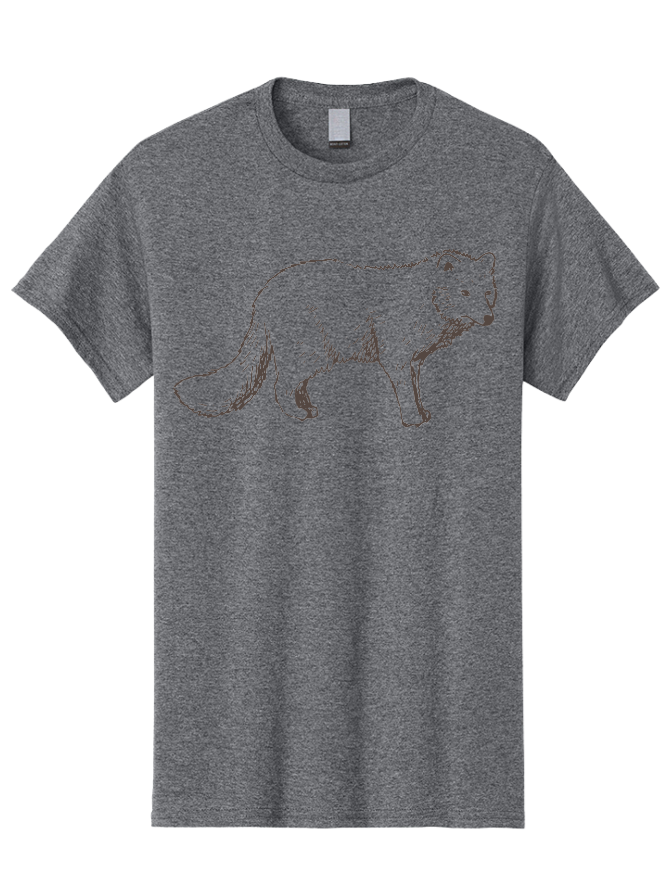 Fox Men'S Graphic Tee, 100% Cotton, Comfortable Casual Summer Wear, Machine Washable, Hand-Drawn Fox, Wildlife Illustration, Animal Art, Sketch Of A Fox, Furry Creature, Wild Animal, Cute Fox, Cartoon Style -  Aaa885 9