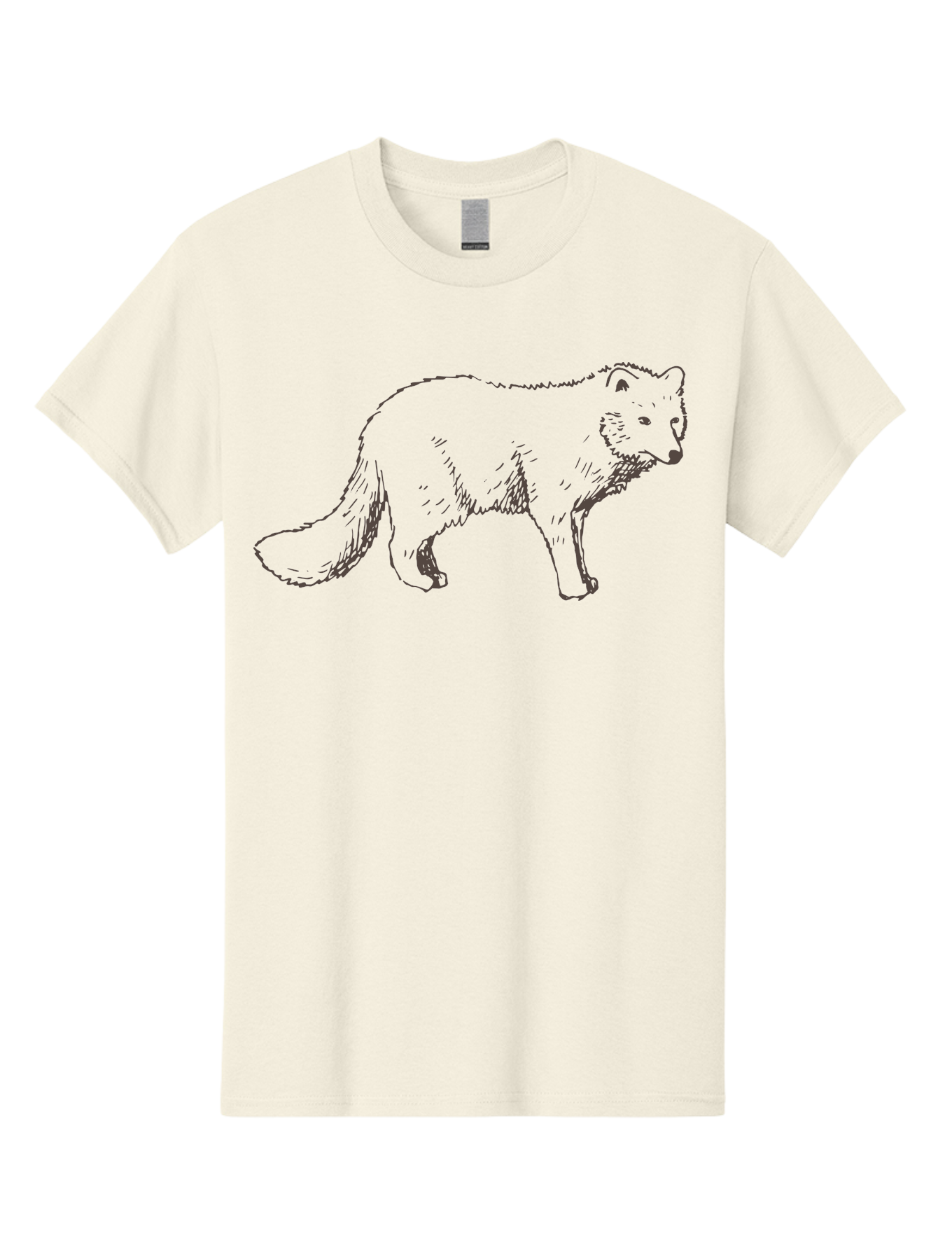 Fox Men'S Graphic Tee, 100% Cotton, Comfortable Casual Summer Wear, Machine Washable, Hand-Drawn Fox, Wildlife Illustration, Animal Art, Sketch Of A Fox, Furry Creature, Wild Animal, Cute Fox, Cartoon Style -  Aaa885 17