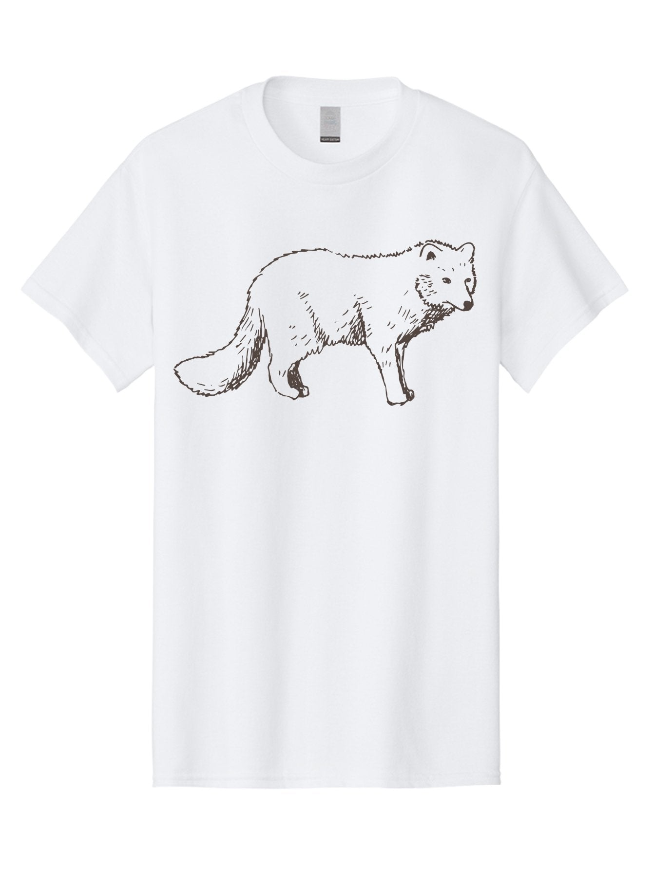 Fox Men'S Graphic Tee, 100% Cotton, Comfortable Casual Summer Wear, Machine Washable, Hand-Drawn Fox, Wildlife Illustration, Animal Art, Sketch Of A Fox, Furry Creature, Wild Animal, Cute Fox, Cartoon Style -  Aaa885 15