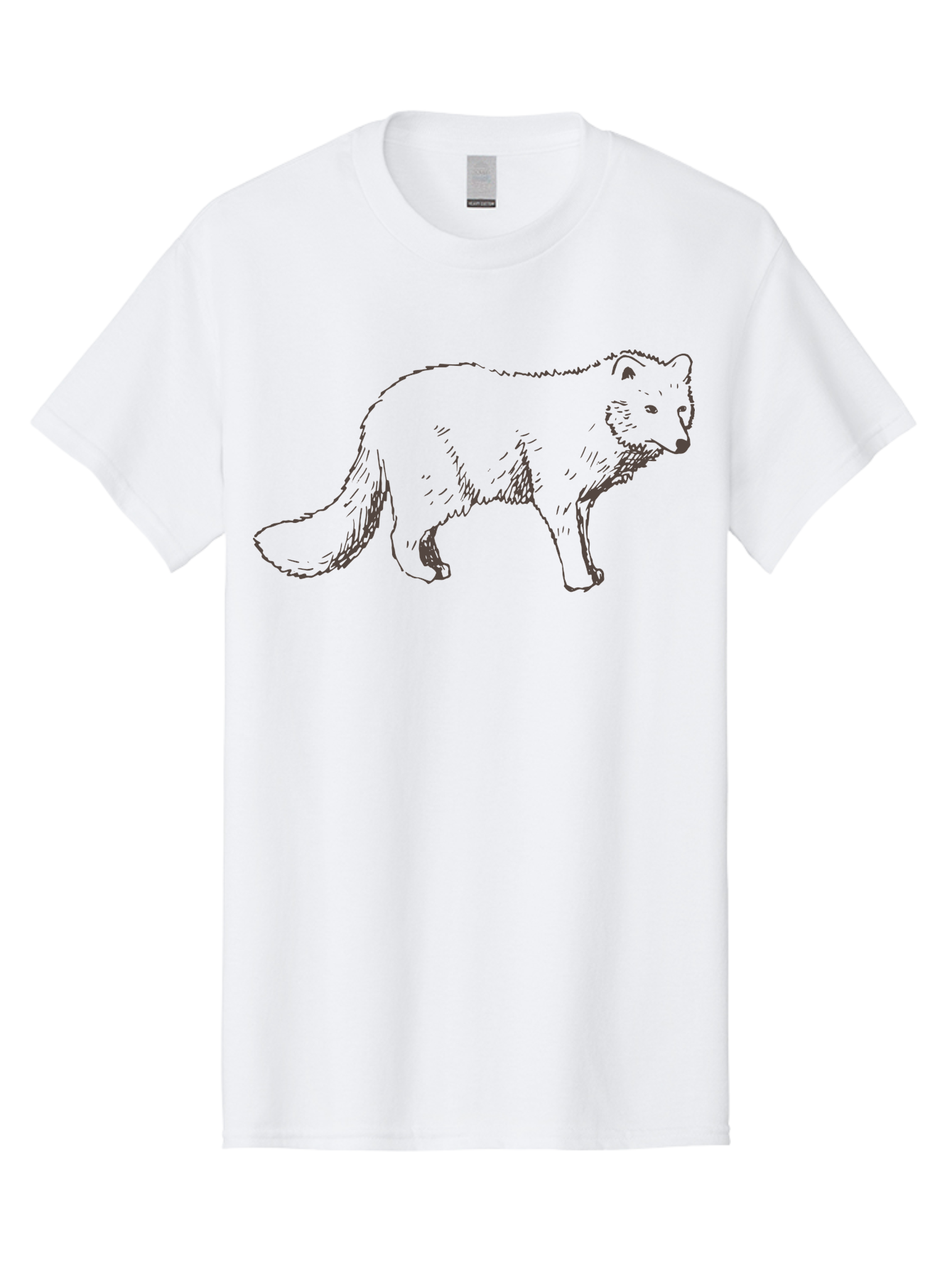 Fox Men'S Graphic Tee, 100% Cotton, Comfortable Casual Summer Wear, Machine Washable, Hand-Drawn Fox, Wildlife Illustration, Animal Art, Sketch Of A Fox, Furry Creature, Wild Animal, Cute Fox, Cartoon Style -  Aaa885 29