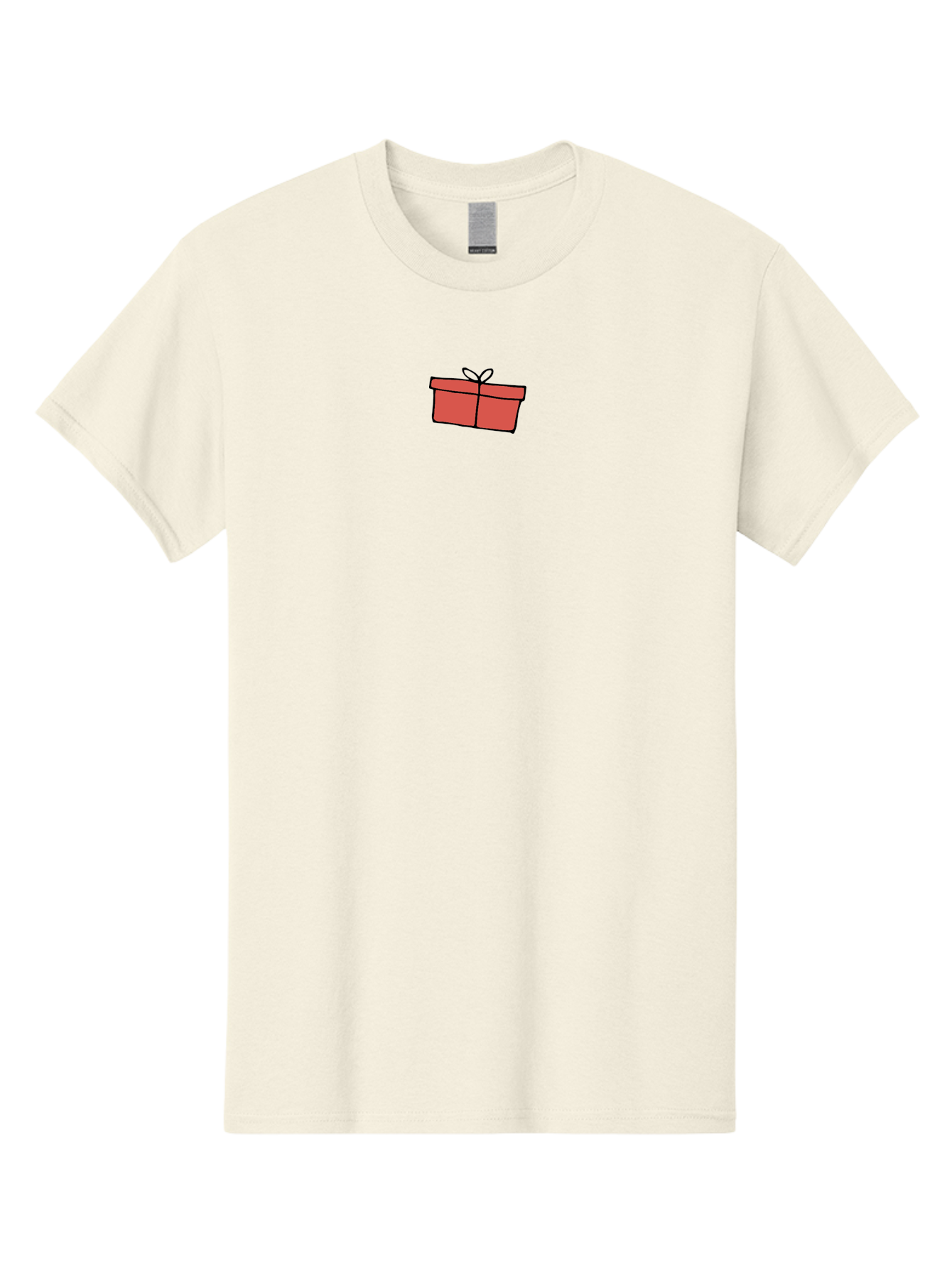 Gift-Box-1 Men'S Graphic Tee, 100% Cotton, Comfortable Casual Summer Wear, Machine Washable, Red Gift Box, Gift Wrapping, Present Box, Birthday Gift, Cartoon Style, Simple Design, Ribbon On Top, Gift Idea, Wrapped Gift -  Aaa890 17