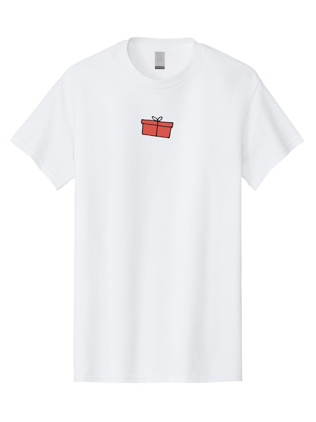 Gift-Box-1 Men'S Graphic Tee, 100% Cotton, Comfortable Casual Summer Wear, Machine Washable, Red Gift Box, Gift Wrapping, Present Box, Birthday Gift, Cartoon Style, Simple Design, Ribbon On Top, Gift Idea, Wrapped Gift -  Aaa890 15