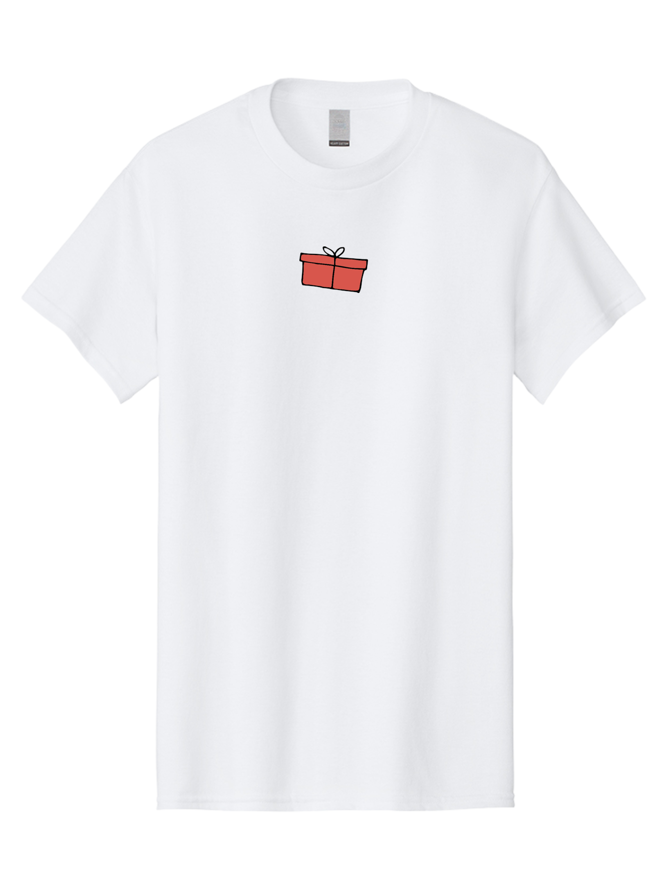 Gift-Box-1 Men'S Graphic Tee, 100% Cotton, Comfortable Casual Summer Wear, Machine Washable, Red Gift Box, Gift Wrapping, Present Box, Birthday Gift, Cartoon Style, Simple Design, Ribbon On Top, Gift Idea, Wrapped Gift -  Aaa890 29