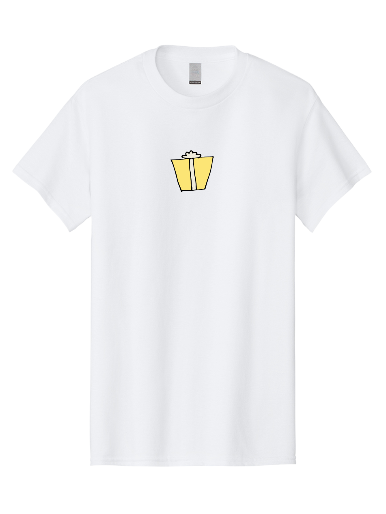 Gift-Box-2 Men'S Graphic Tee, 100% Cotton, Comfortable Casual Summer Wear, Machine Washable, Gift Bag, Yellow Bag, White Ribbon, Present, Gift, Birthday, Celebration, Party Favor, Gift Giving, Festive -  Aaa891 29