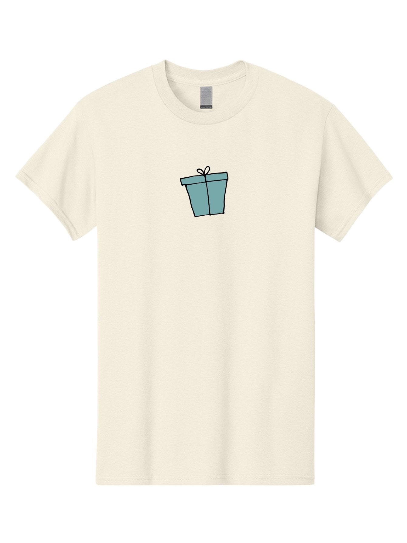 Gift-Box-4 Men'S Graphic Tee, 100% Cotton, Comfortable Casual Summer Wear, Machine Washable, Gift Box, Wrapped Present, Bow On Top, Simple Design, Minimalist Style, Illustration Art, Special Occasion, Celebratory Gift, -  Aaa893 6