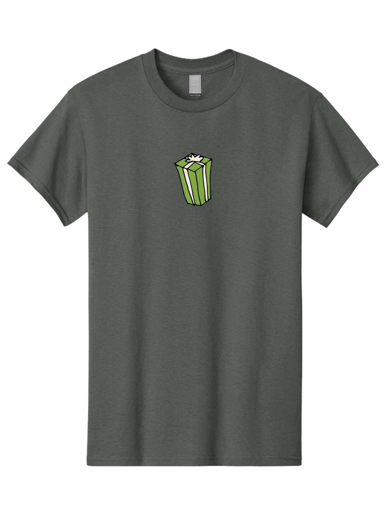 Gift-Box-5 Men'S Graphic Tee, 100% Cotton, Comfortable Casual Summer Wear, Machine Washable, Gift Box, Wrapped Present, Ribbon, Bow, Green Wrapping, Festive, Celebration, Special Occasion, Gift Giving, Present Box, Holiday Gift -  Aaa894 3